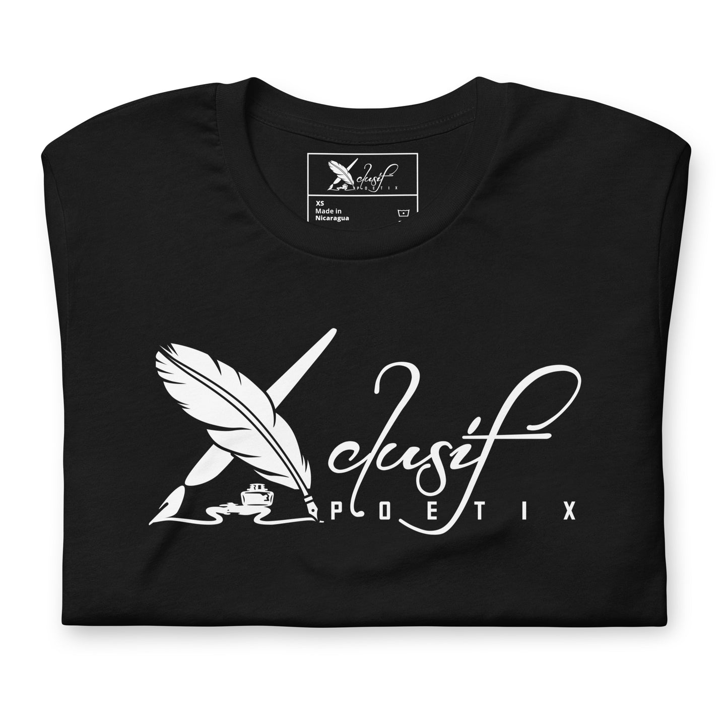 XCLUSIF POETIX WHITE BIG LOGO Unisex t-shirt