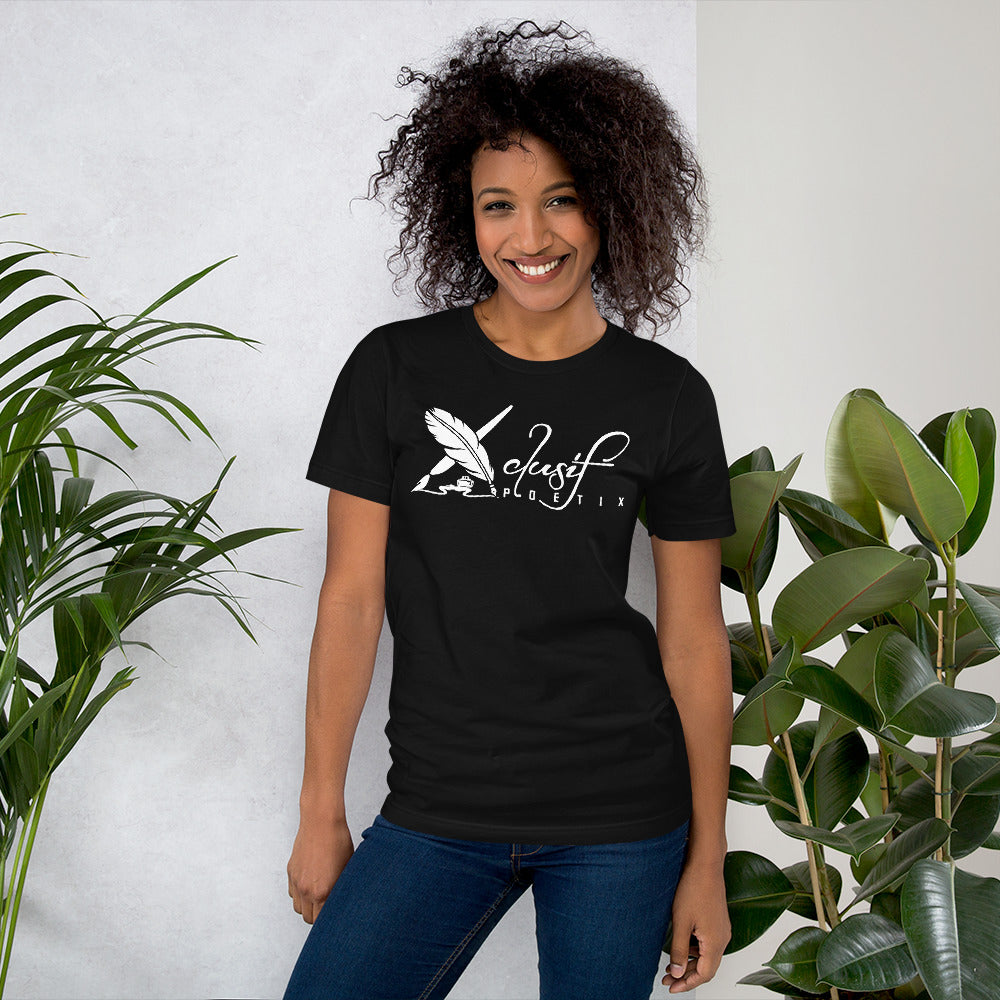 XCLUSIF POETIX WHITE BIG LOGO Unisex t-shirt