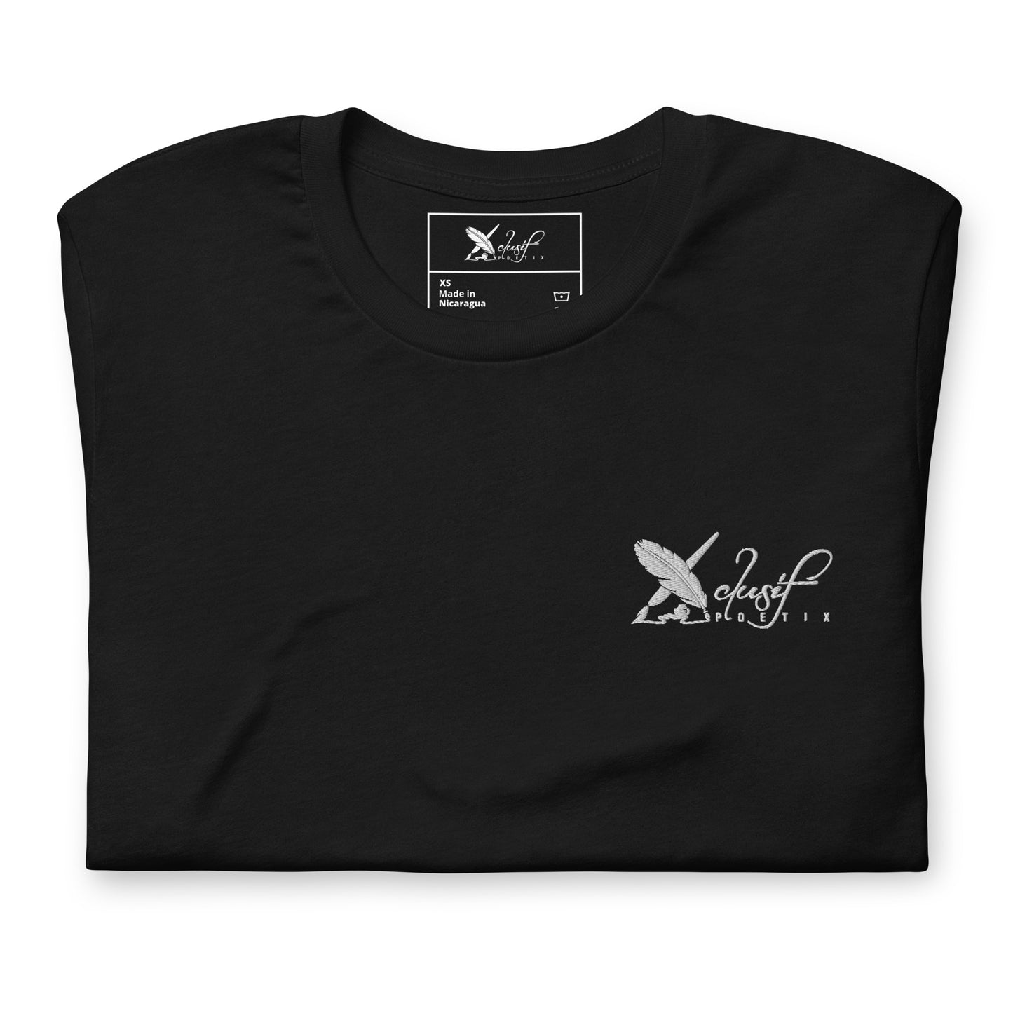 XCLUSIF POETIX WHITE LOGO Unisex t-shirt