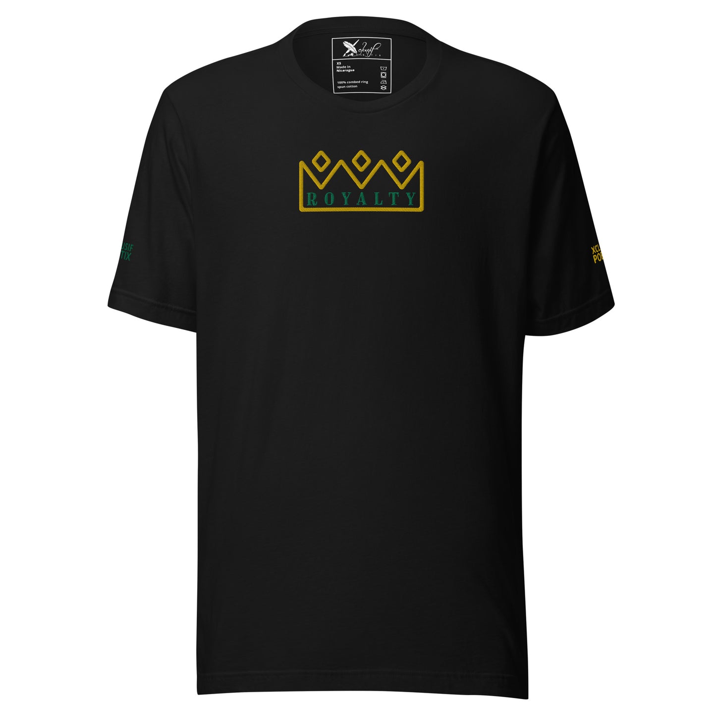 ROYALTY BY XCLUSIF POETIX Embroidery Unisex t-shirt