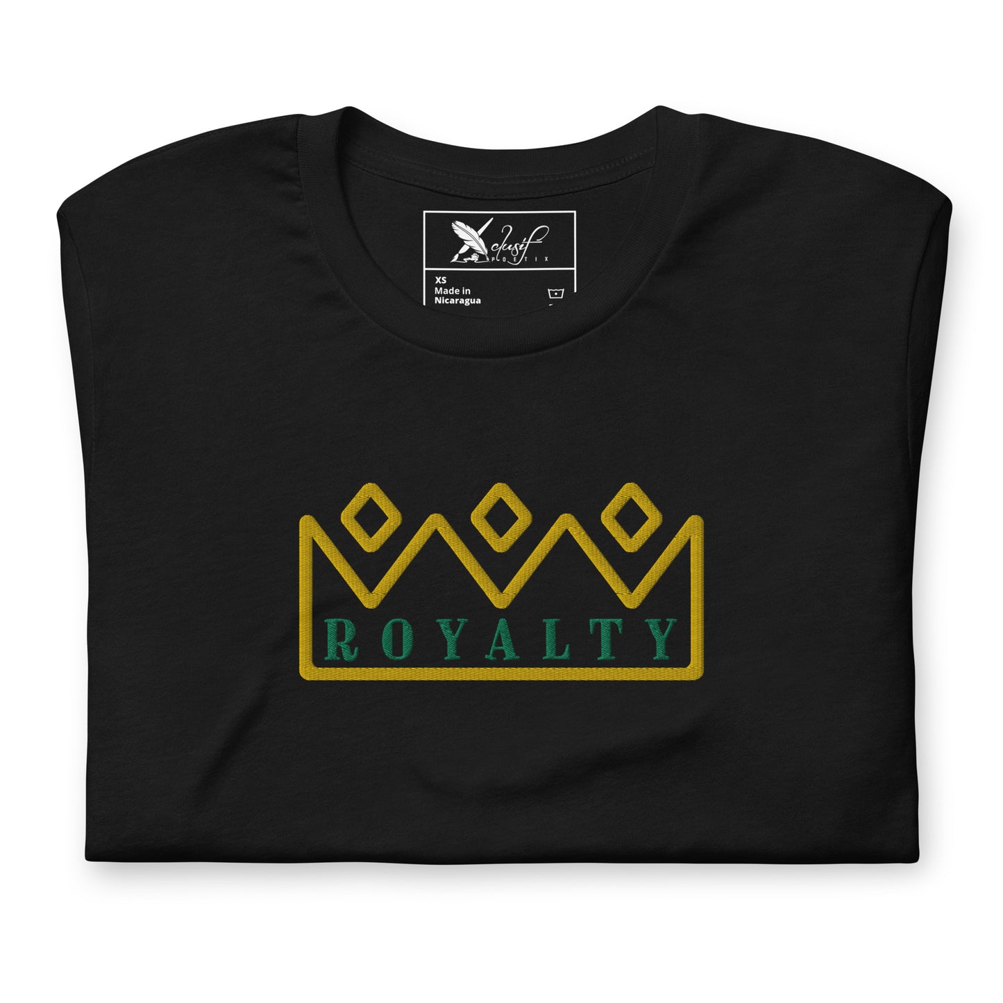 ROYALTY BY XCLUSIF POETIX Embroidery Unisex t-shirt