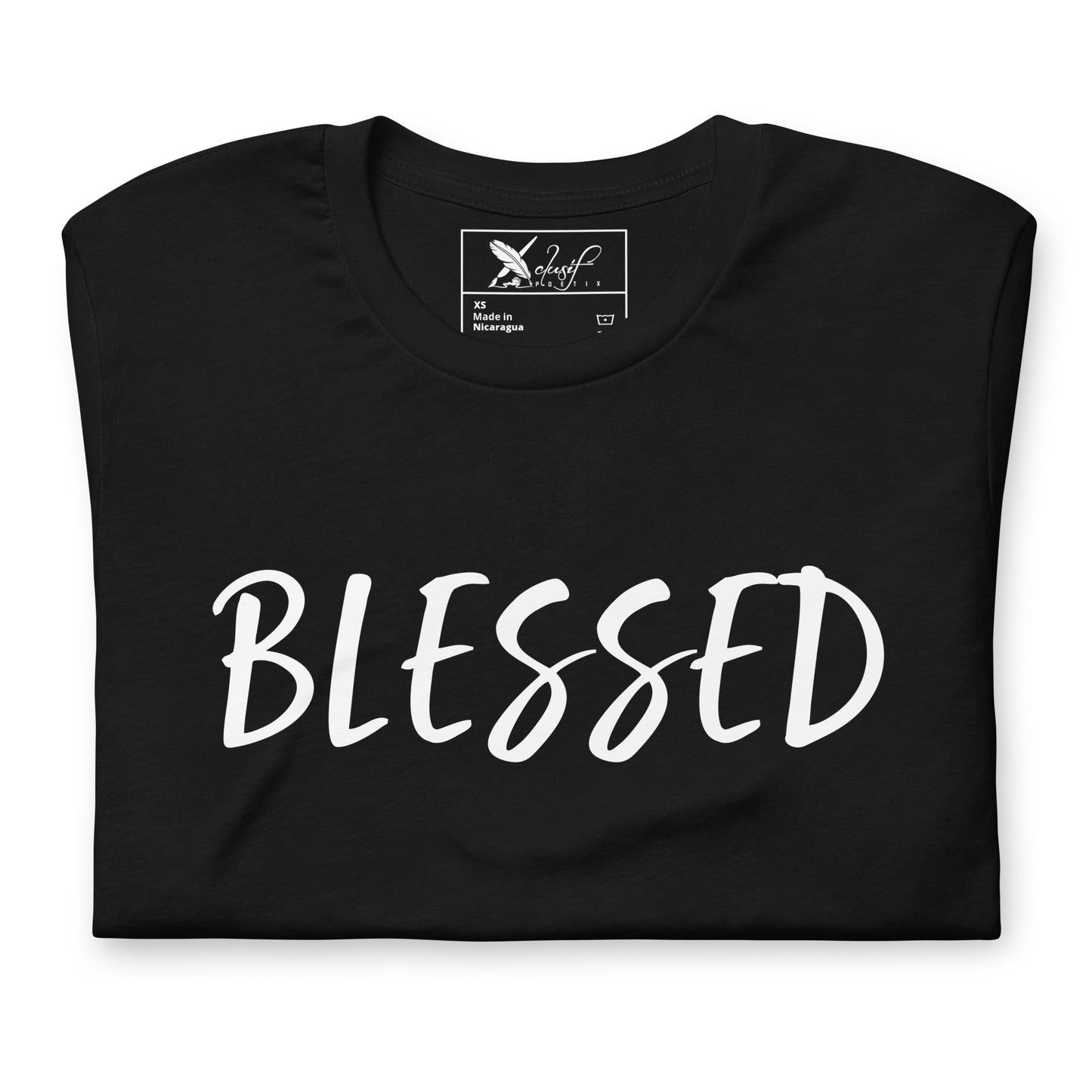 BLESSED BY XCLUSIF POETIX Unisex t-shirt