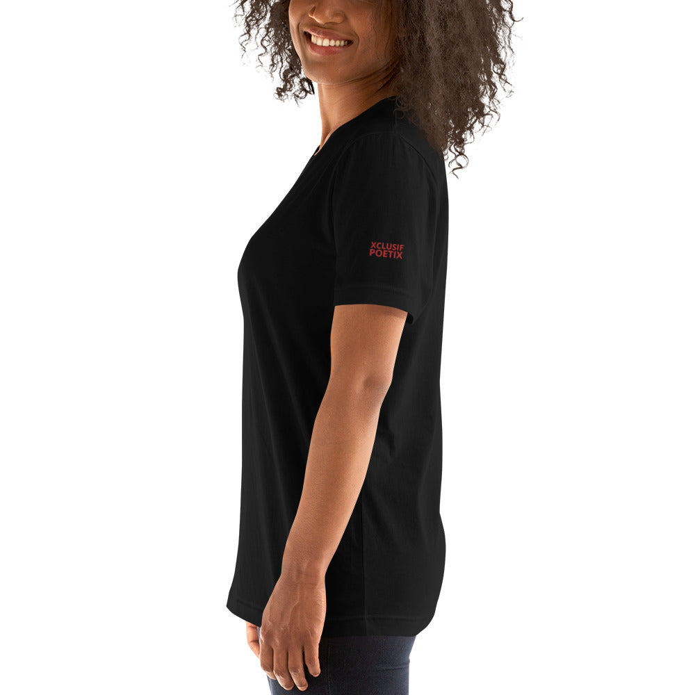 LOVE BY XCLUSIF POETIX EMBROIDERY Unisex t-shirt