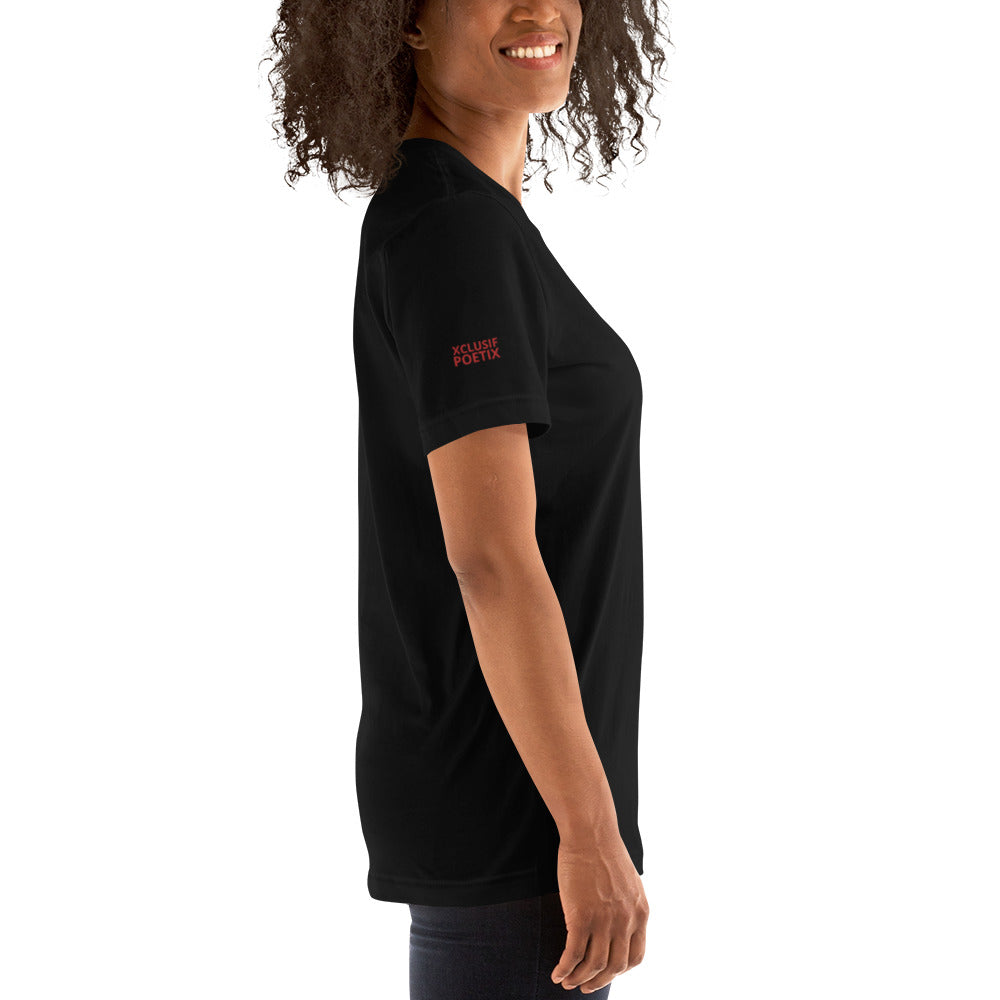 LOVE BY XCLUSIF POETIX EMBROIDERY Unisex t-shirt