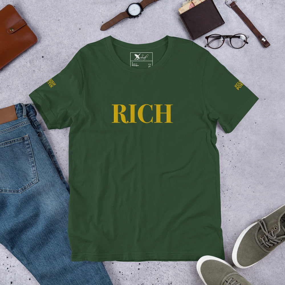 RICH BY XCLUSIF POETIX Embroidery Unisex t-shirt