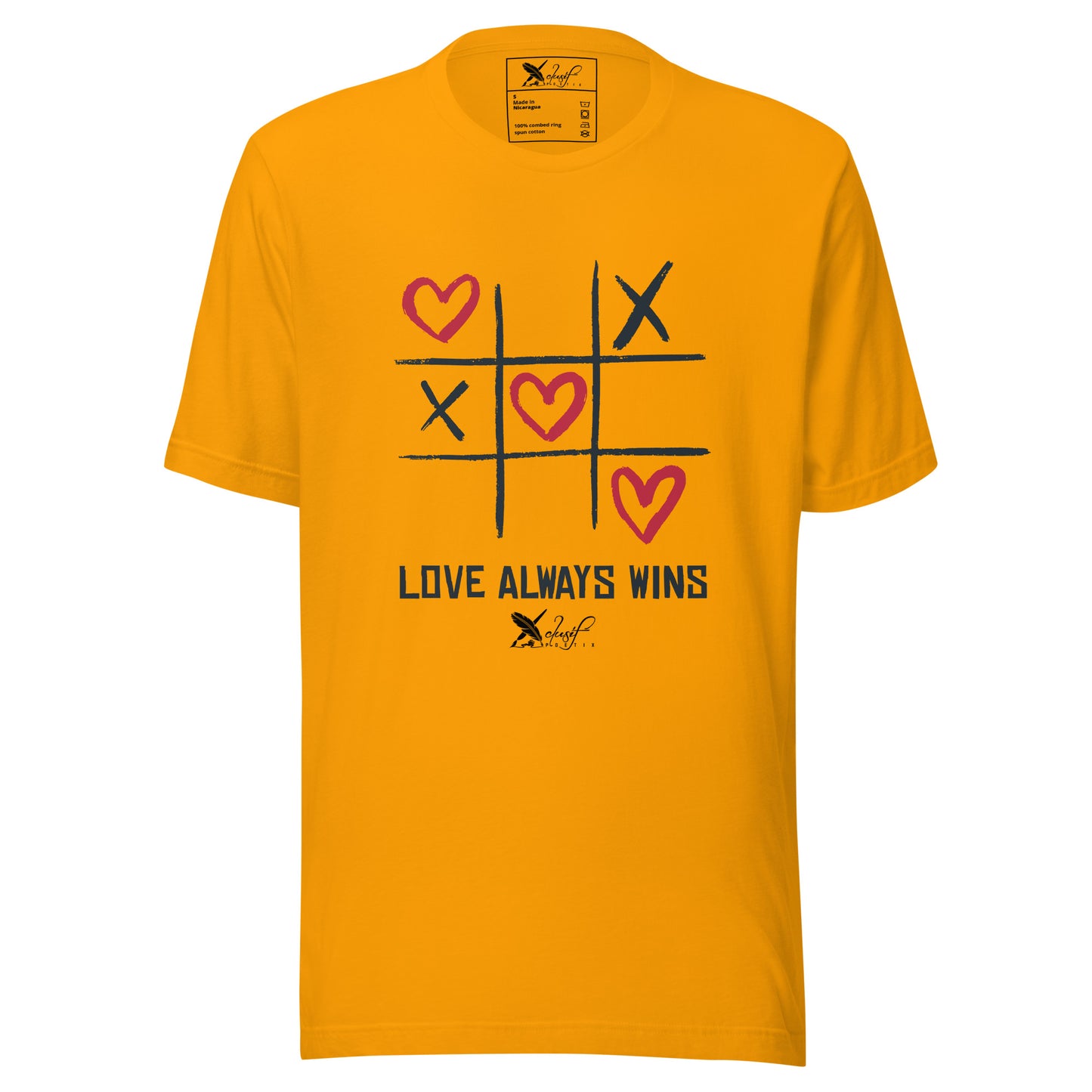 "LOVE ALWAYS WINS" BY XCLUSIF POETIX Unisex t-shirt