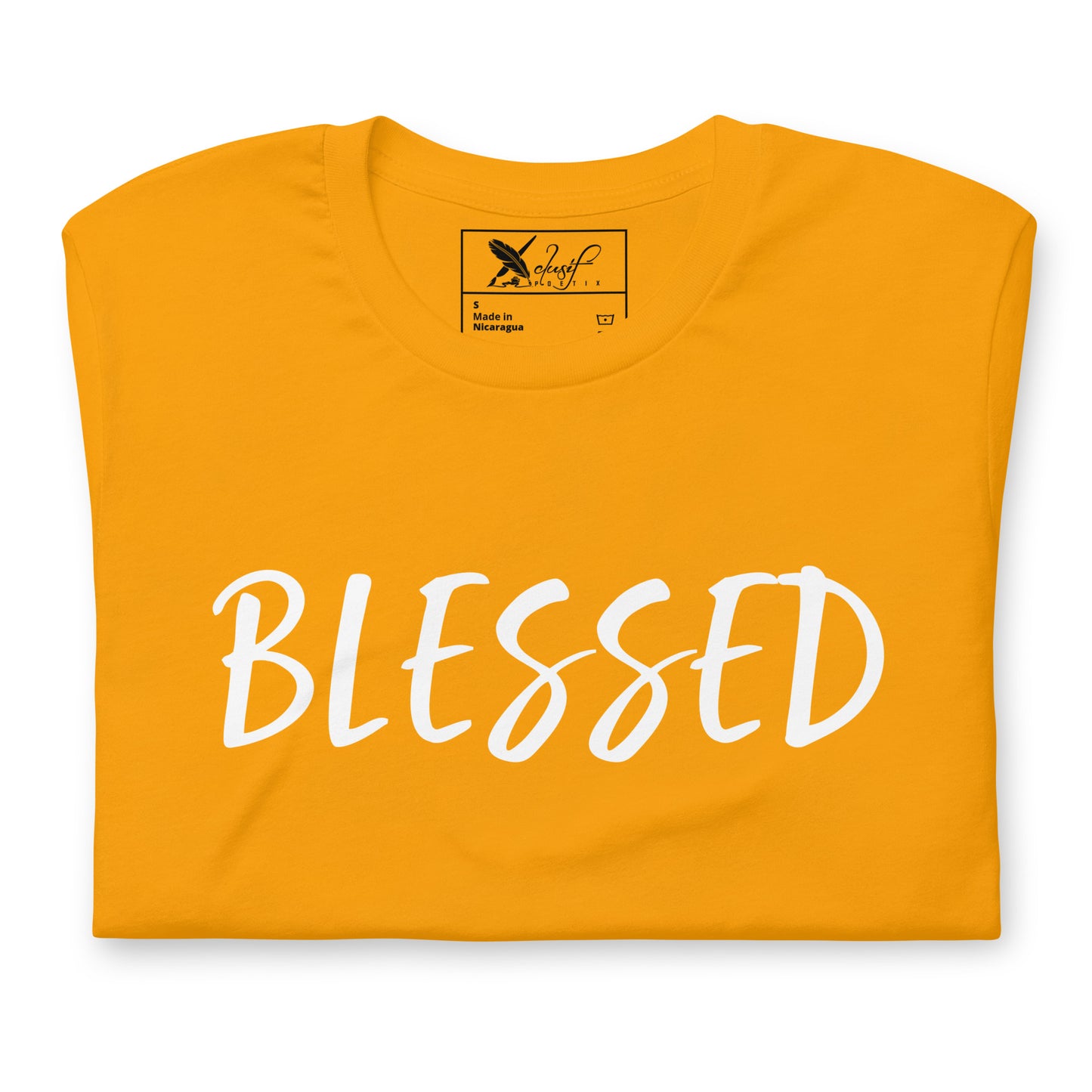 BLESSED BY XCLUSIF POETIX Unisex t-shirt