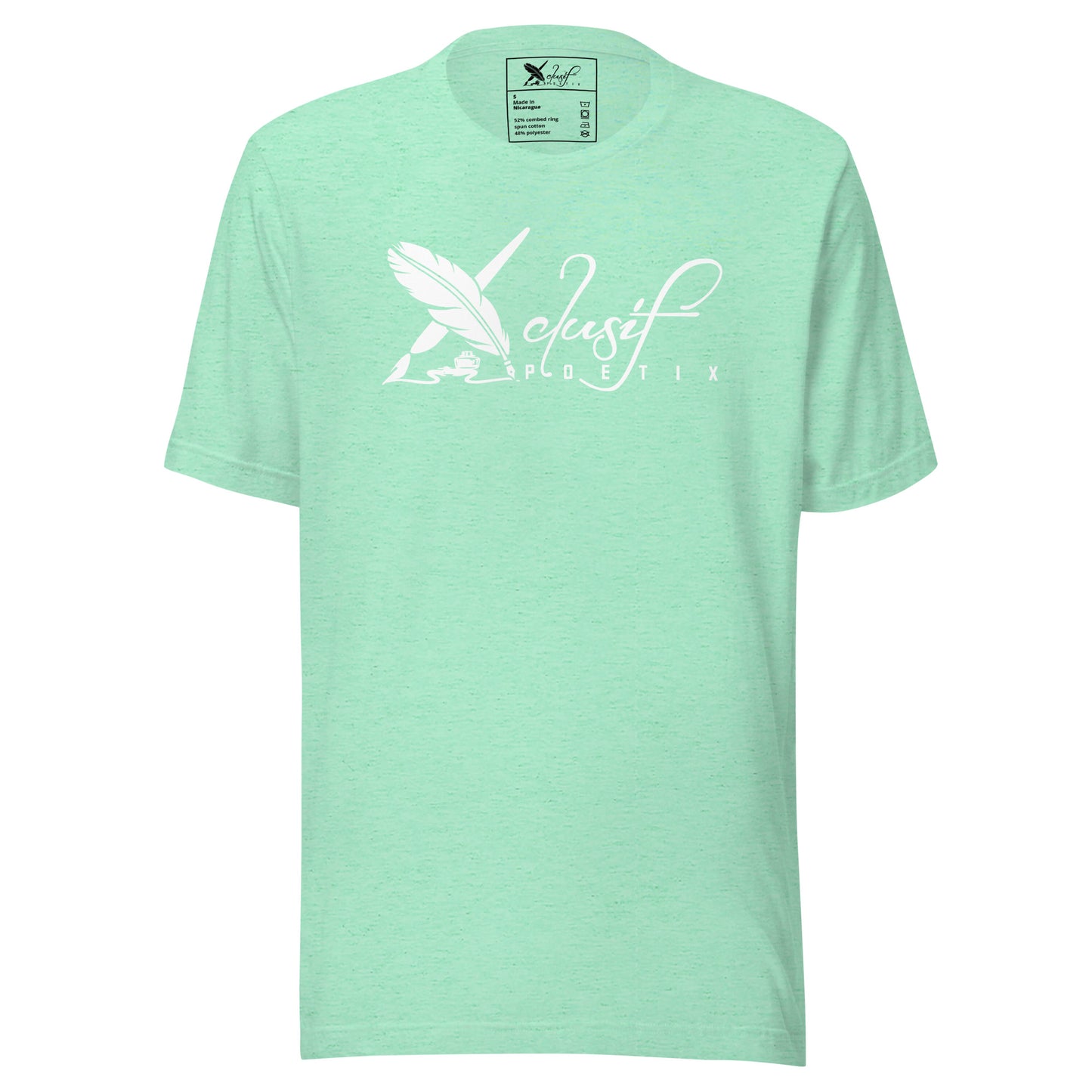 XCLUSIF POETIX WHITE BIG LOGO Unisex t-shirt