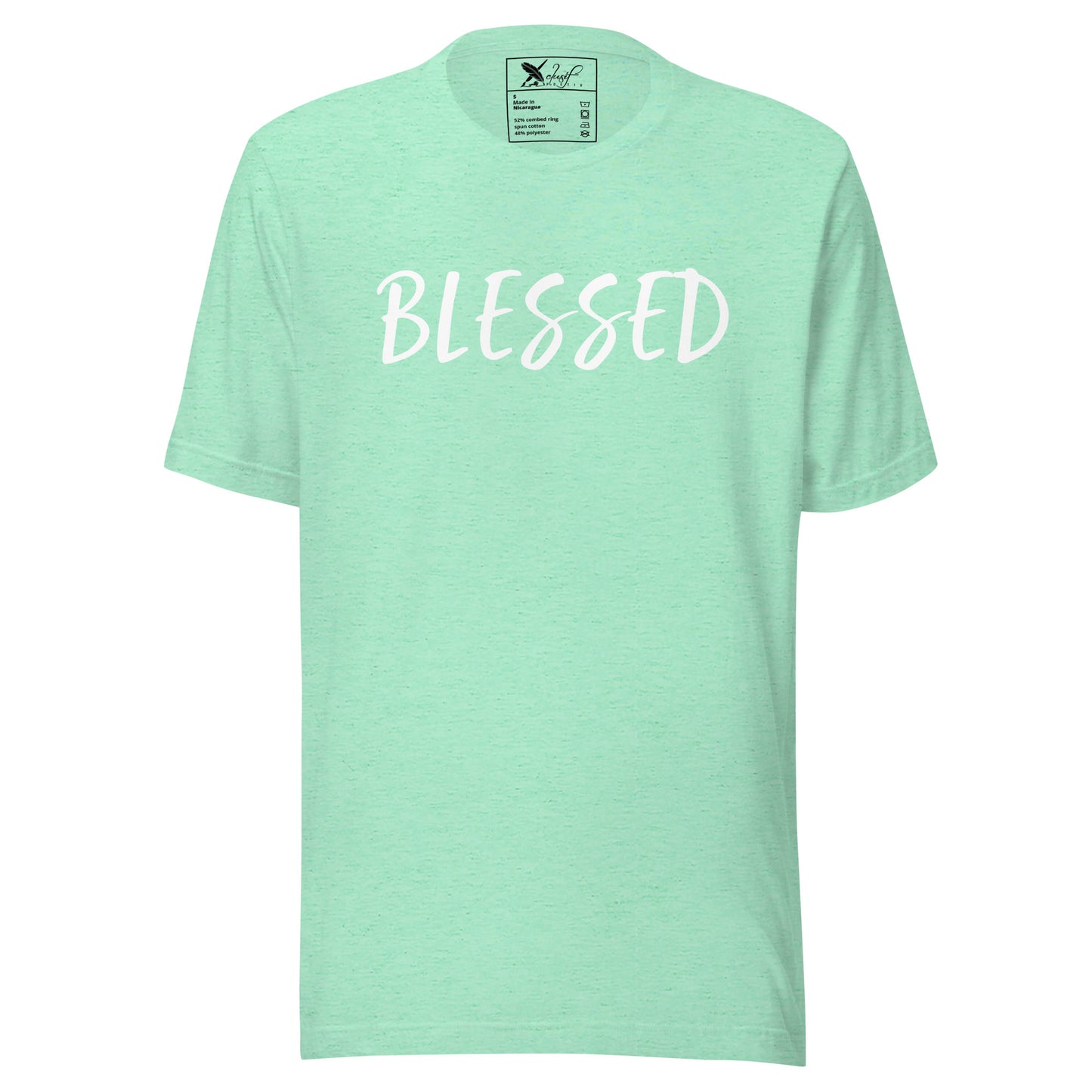 BLESSED BY XCLUSIF POETIX Unisex t-shirt