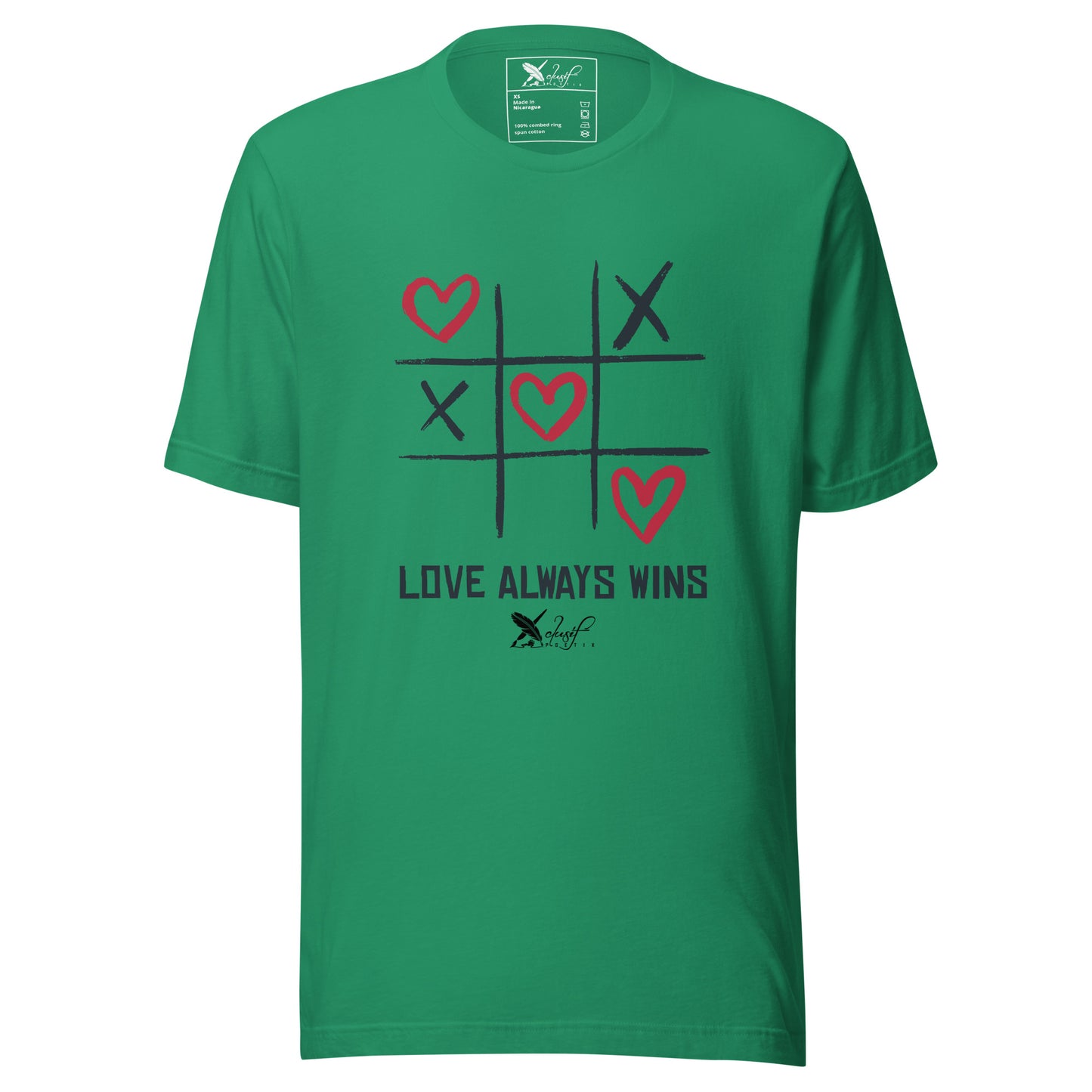 "LOVE ALWAYS WINS" BY XCLUSIF POETIX Unisex t-shirt