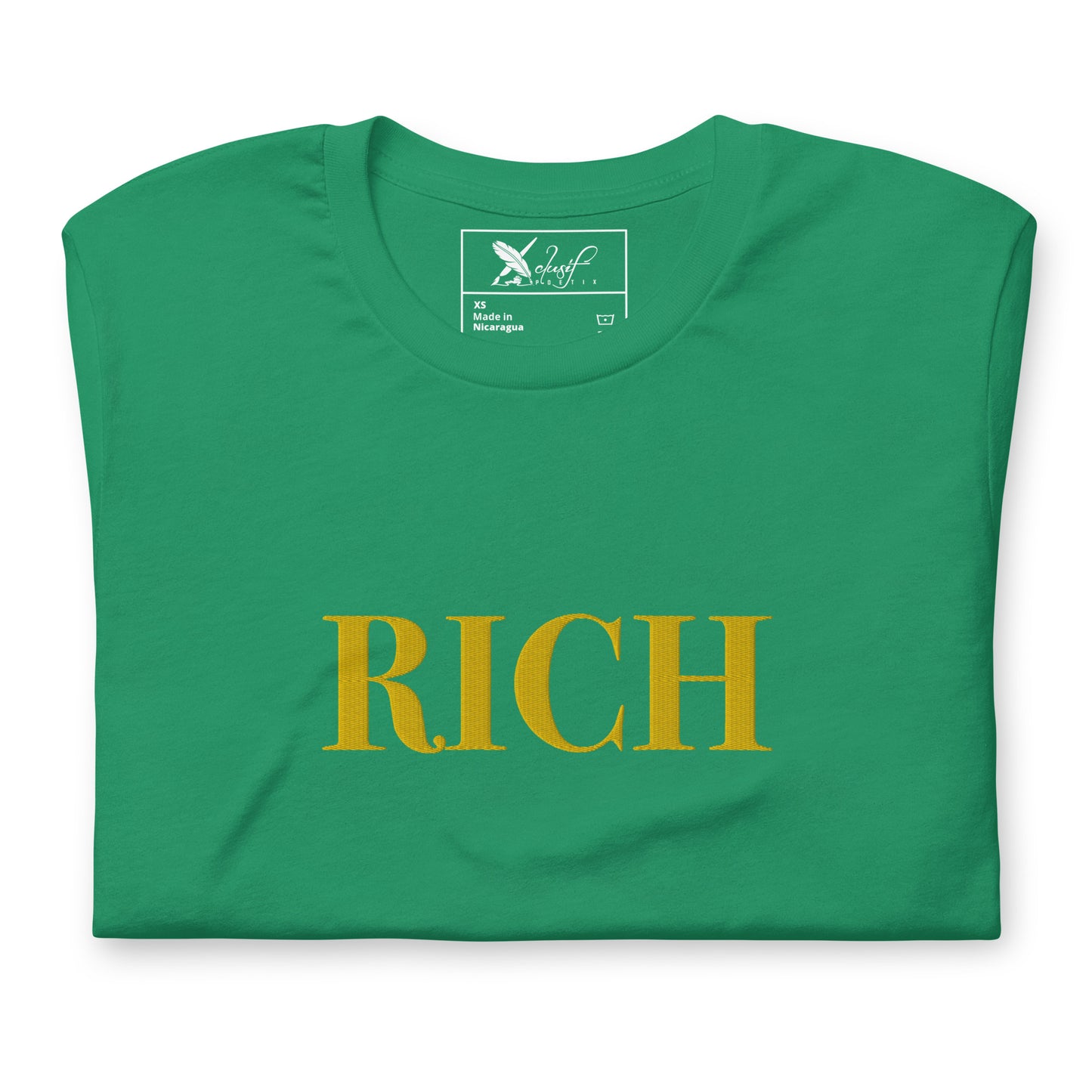 RICH BY XCLUSIF POETIX Embroidery Unisex t-shirt