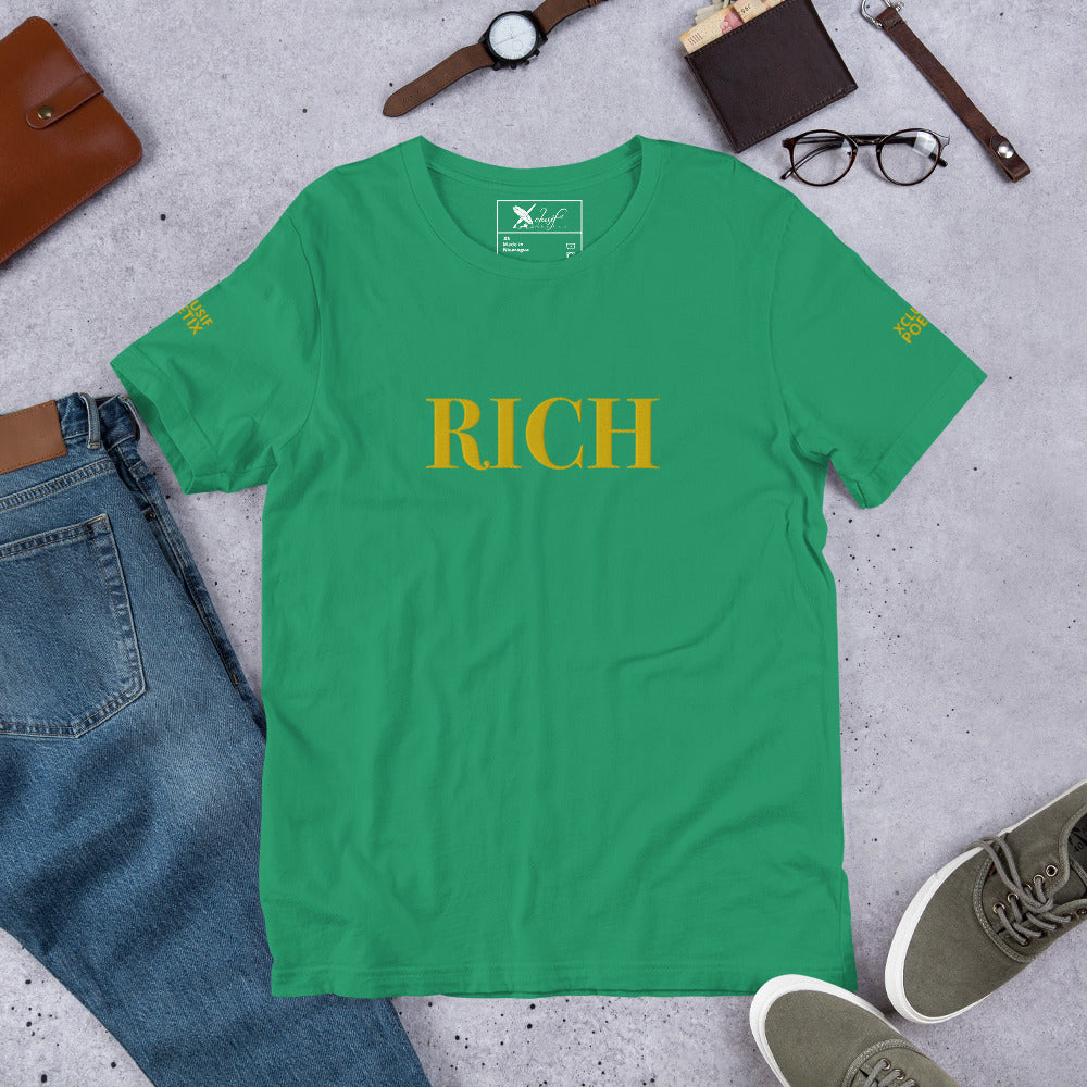 RICH BY XCLUSIF POETIX Embroidery Unisex t-shirt