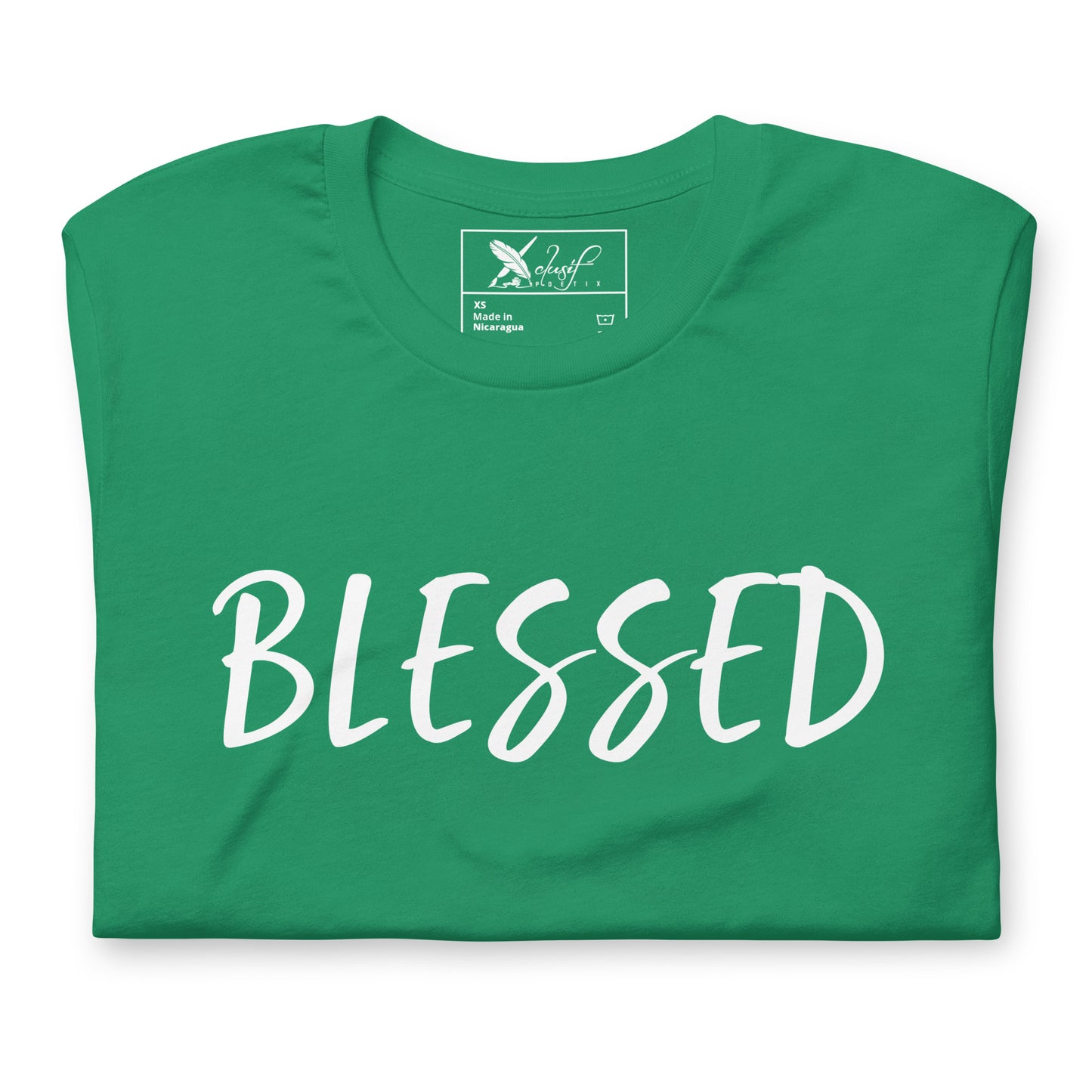 BLESSED BY XCLUSIF POETIX Unisex t-shirt