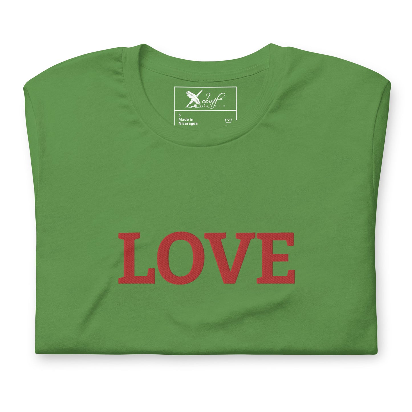 LOVE BY XCLUSIF POETIX Embroidery Unisex t-shirt