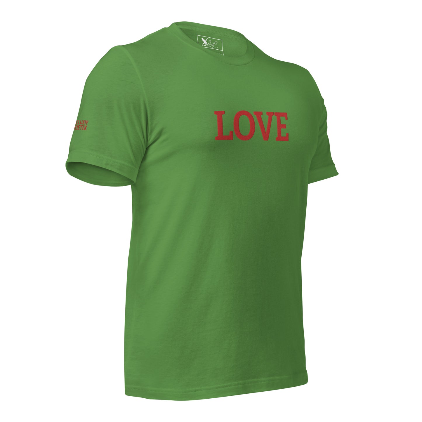 LOVE BY XCLUSIF POETIX Embroidery Unisex t-shirt