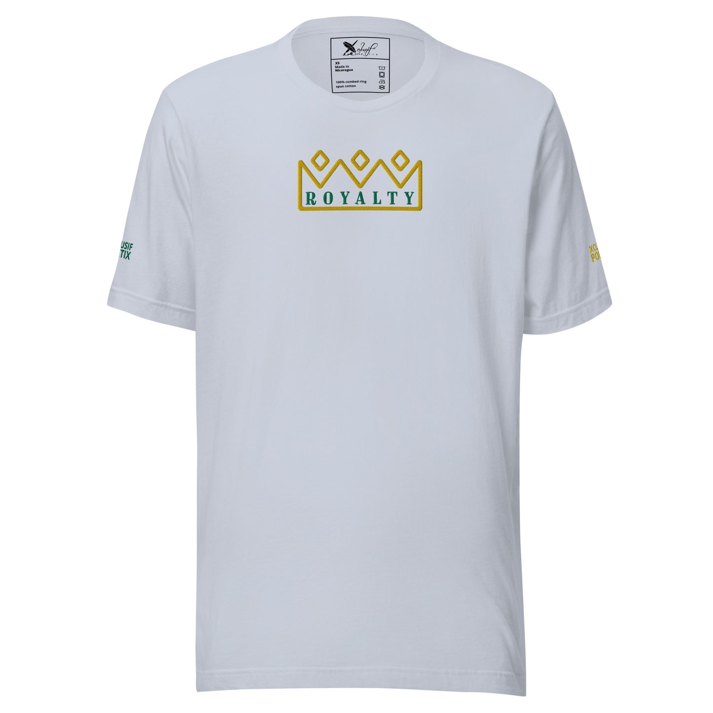 ROYALTY BY XCLUSIF POETIX Embroidery Unisex t-shirt