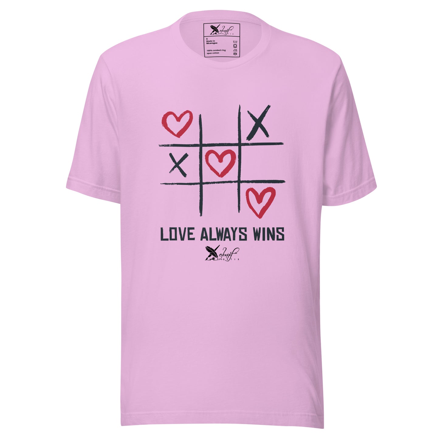 "LOVE ALWAYS WINS" BY XCLUSIF POETIX Unisex t-shirt