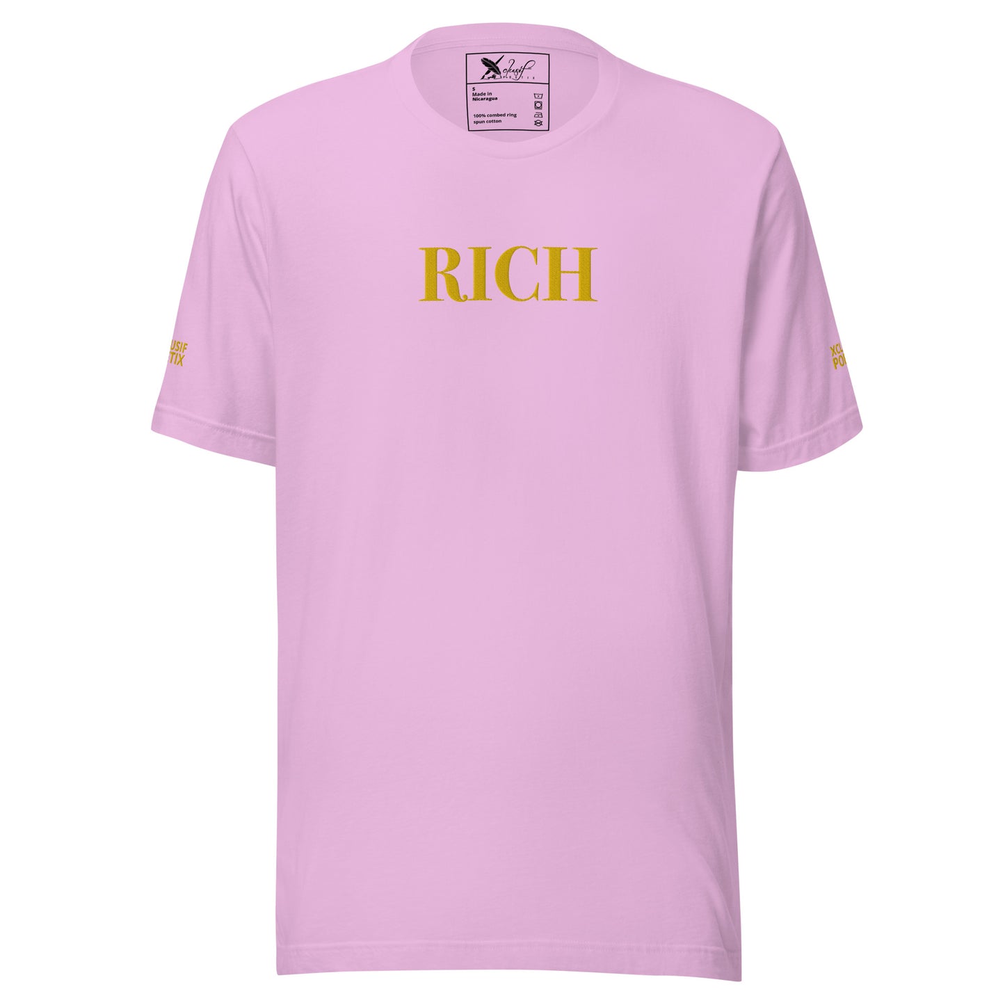 RICH BY XCLUSIF POETIX Embroidery Unisex t-shirt