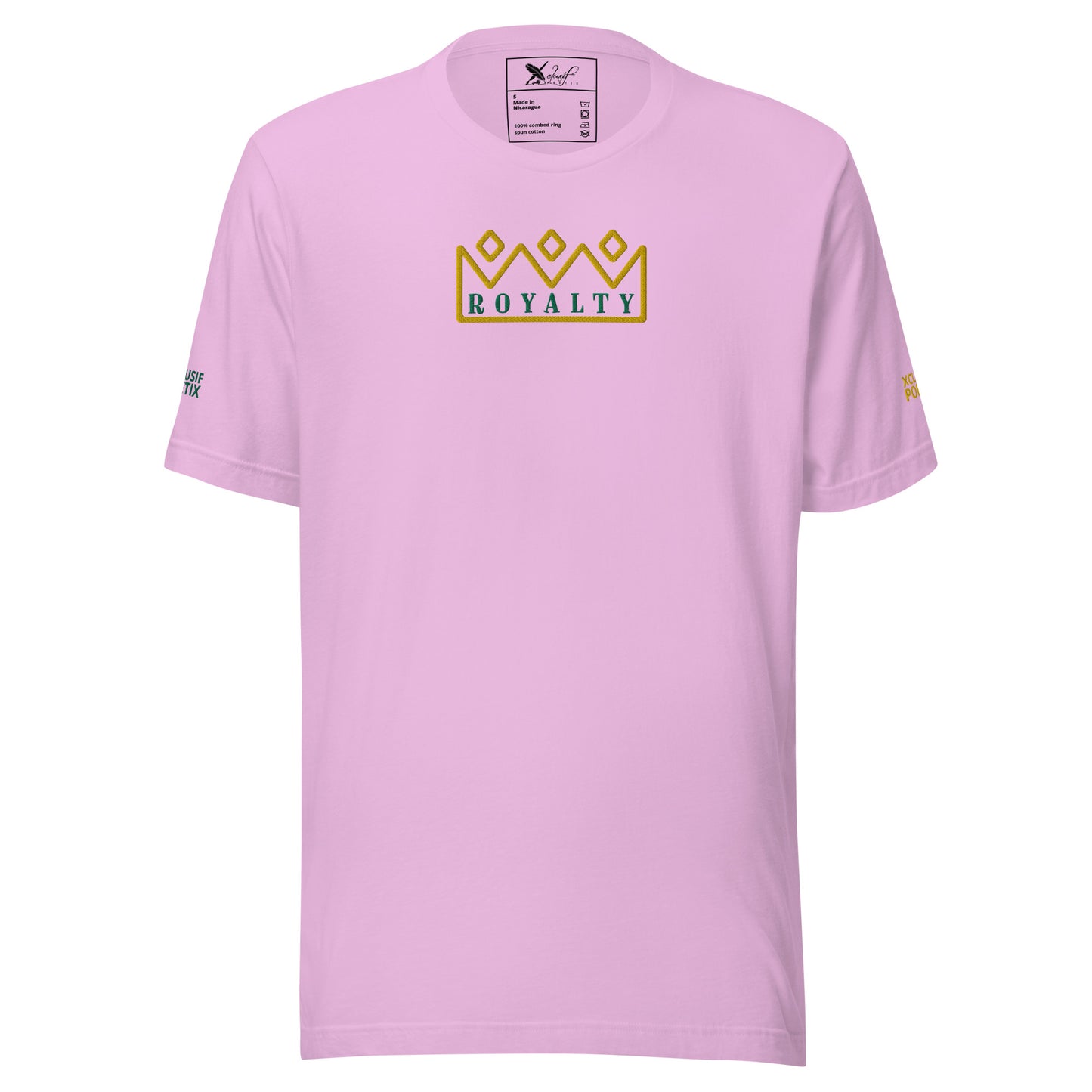 ROYALTY BY XCLUSIF POETIX Embroidery Unisex t-shirt