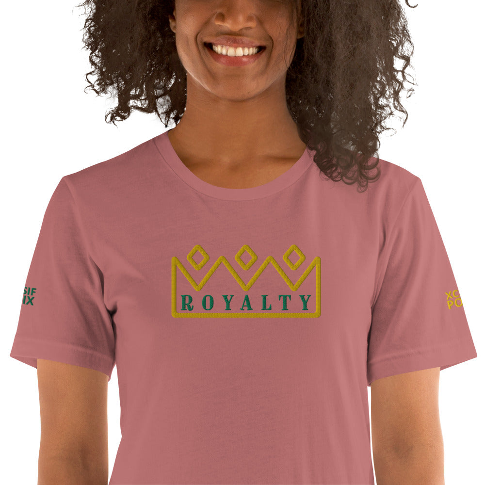 ROYALTY BY XCLUSIF POETIX Embroidery Unisex t-shirt