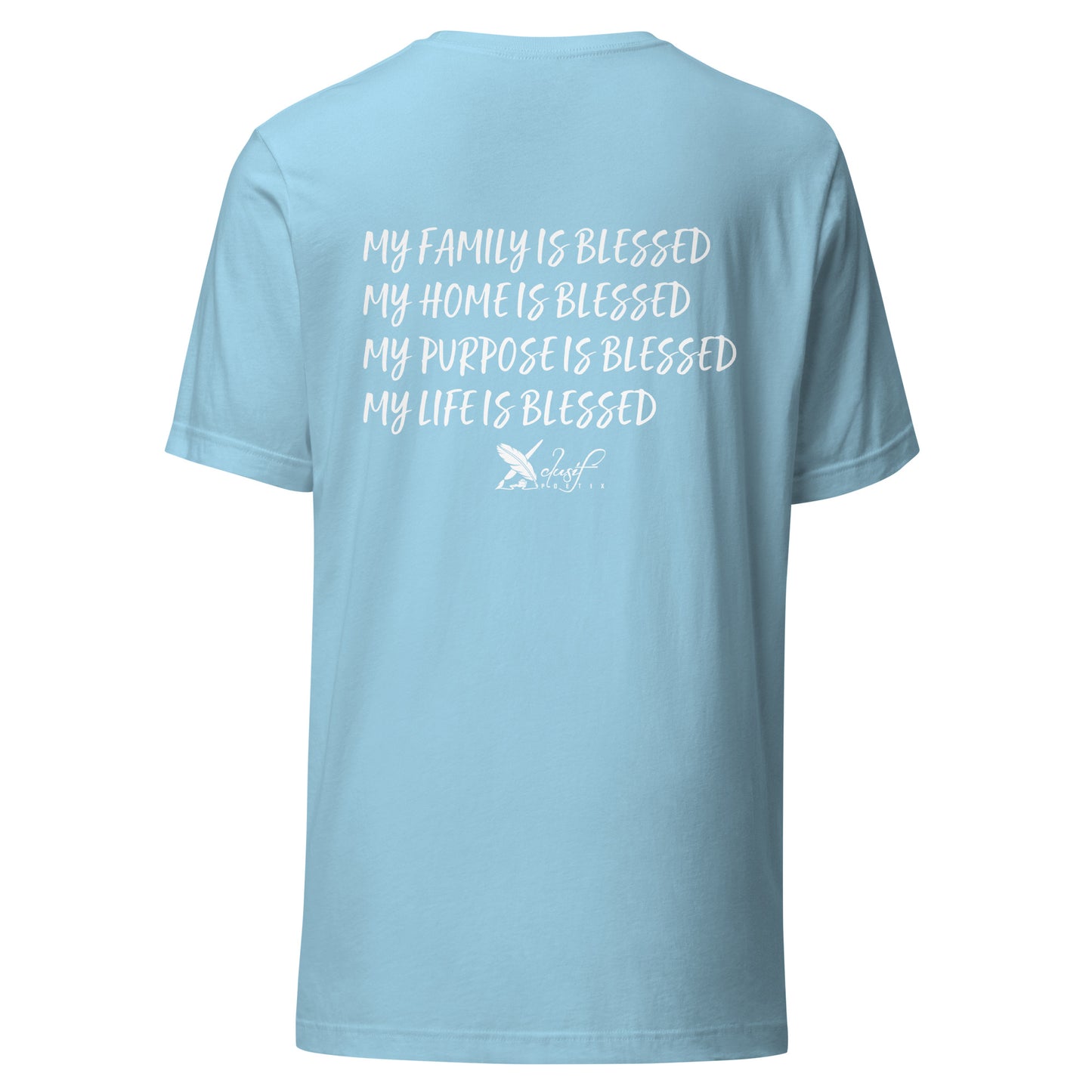 BLESSED BY XCLUSIF POETIX Unisex t-shirt