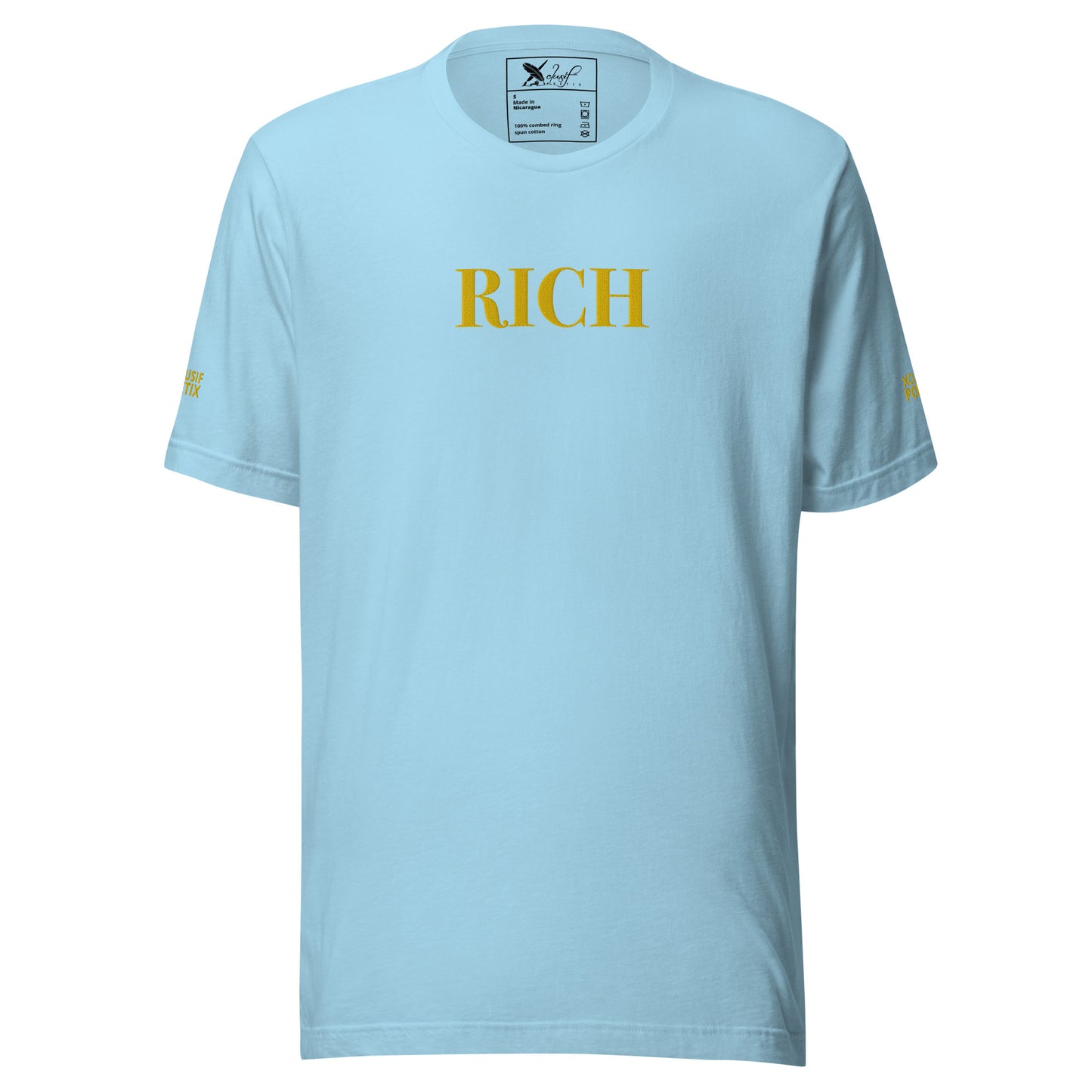 RICH BY XCLUSIF POETIX Embroidery Unisex t-shirt