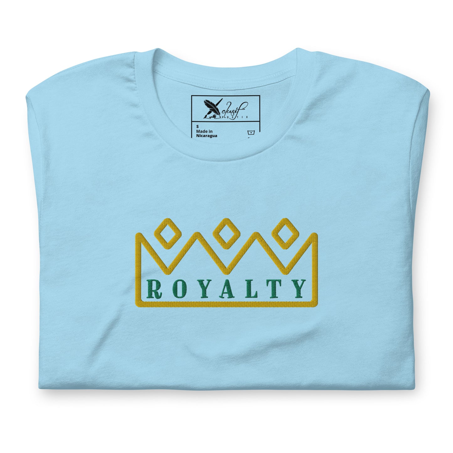 ROYALTY BY XCLUSIF POETIX Embroidery Unisex t-shirt