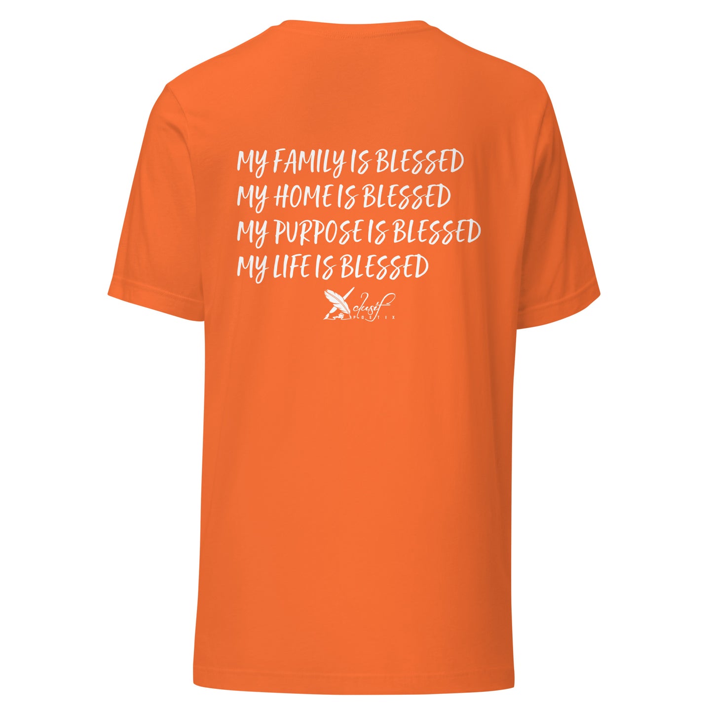 BLESSED BY XCLUSIF POETIX Unisex t-shirt