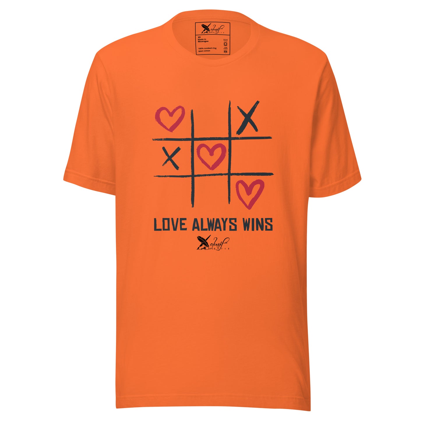 "LOVE ALWAYS WINS" BY XCLUSIF POETIX Unisex t-shirt