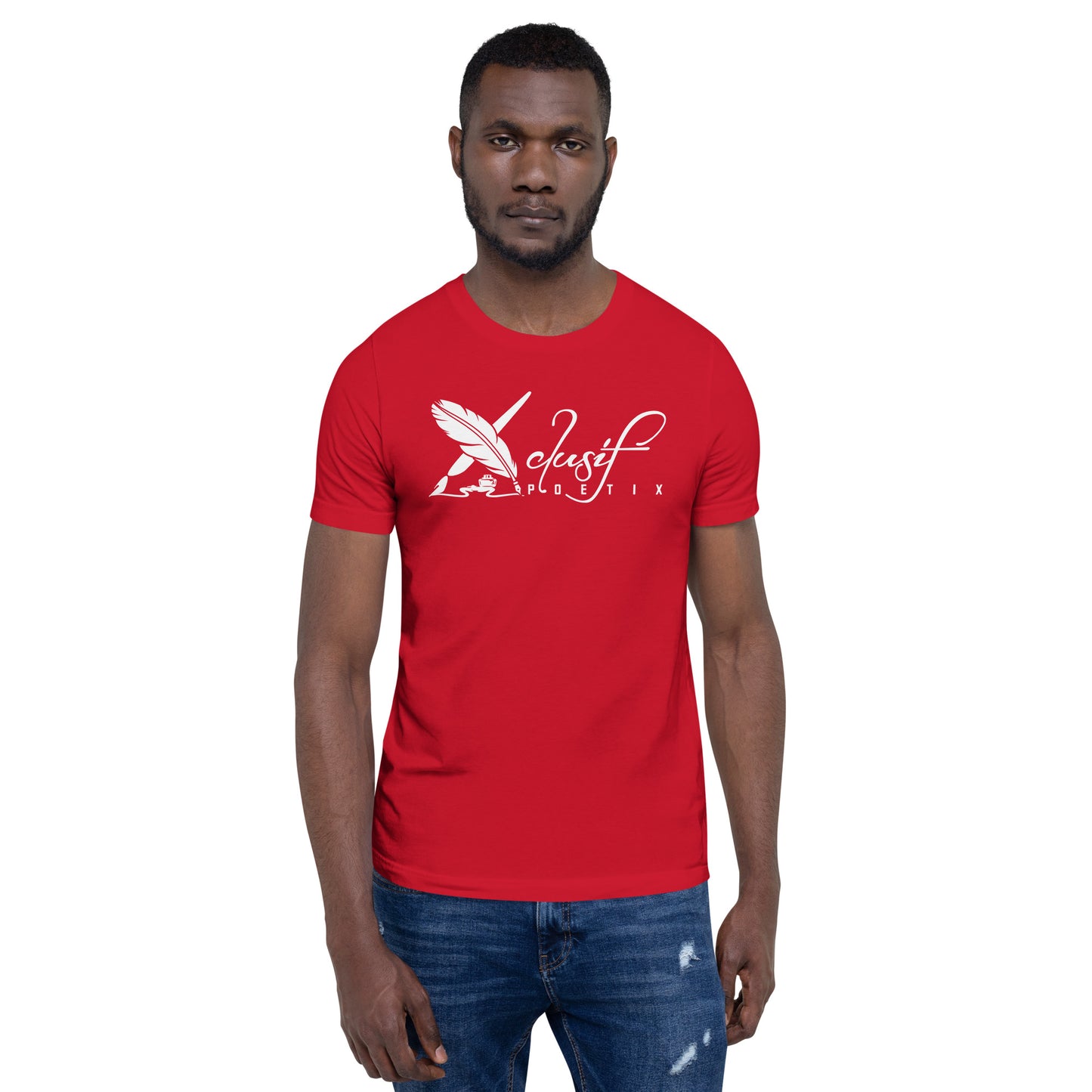 XCLUSIF POETIX WHITE BIG LOGO Unisex t-shirt