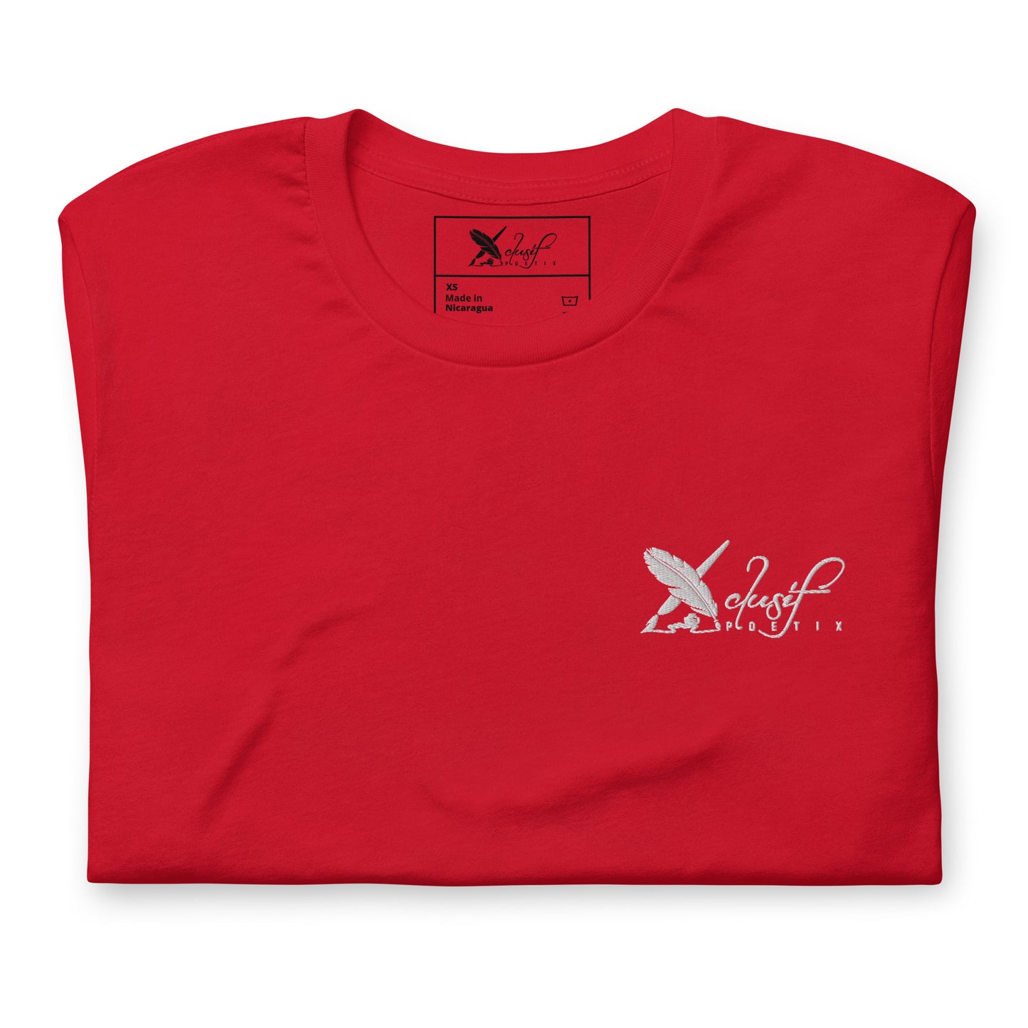 XCLUSIF POETIX WHITE LOGO Unisex t-shirt