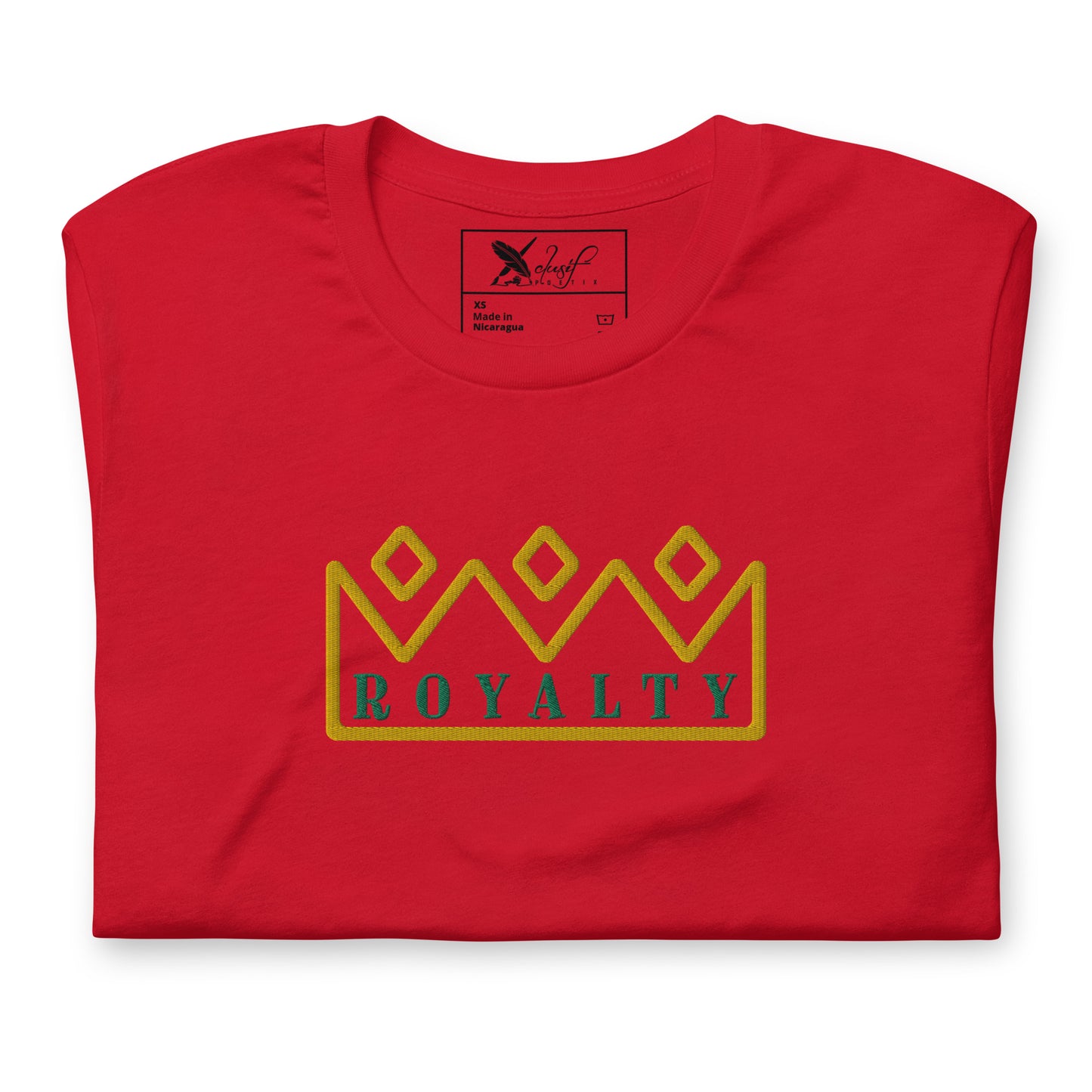 ROYALTY BY XCLUSIF POETIX Embroidery Unisex t-shirt