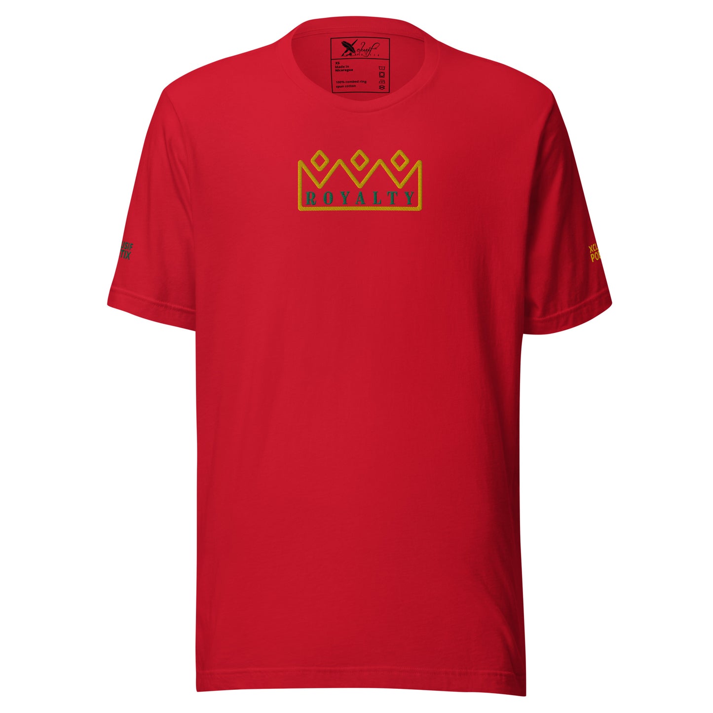 ROYALTY BY XCLUSIF POETIX Embroidery Unisex t-shirt