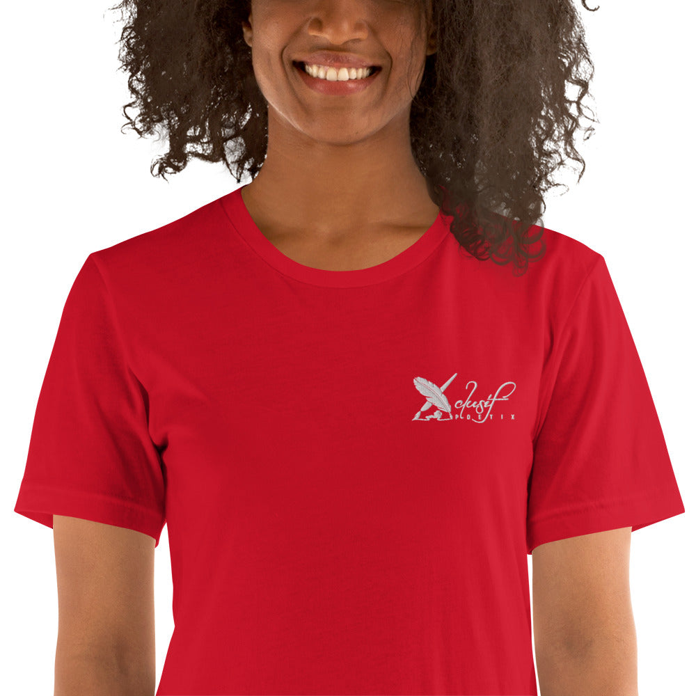 XCLUSIF POETIX WHITE LOGO Unisex t-shirt