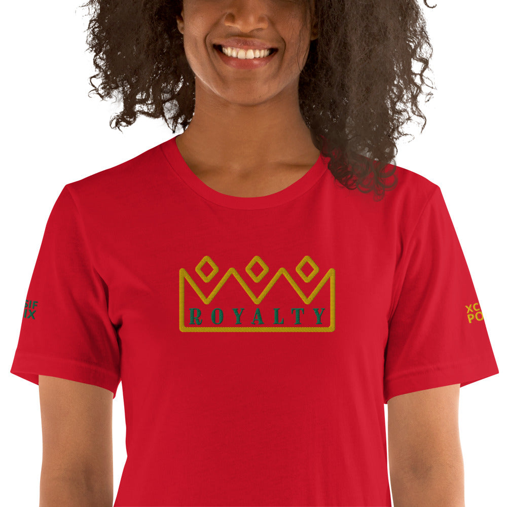 ROYALTY BY XCLUSIF POETIX Embroidery Unisex t-shirt