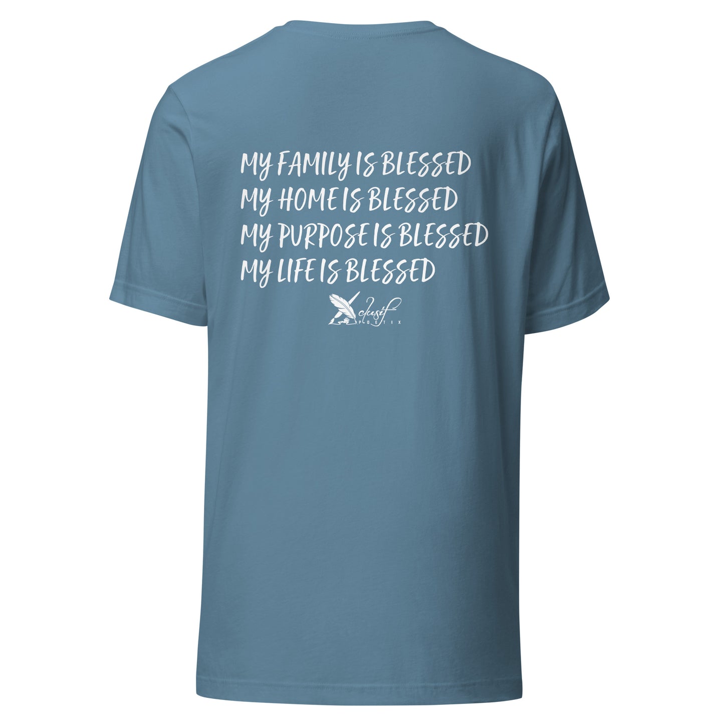 BLESSED BY XCLUSIF POETIX Unisex t-shirt