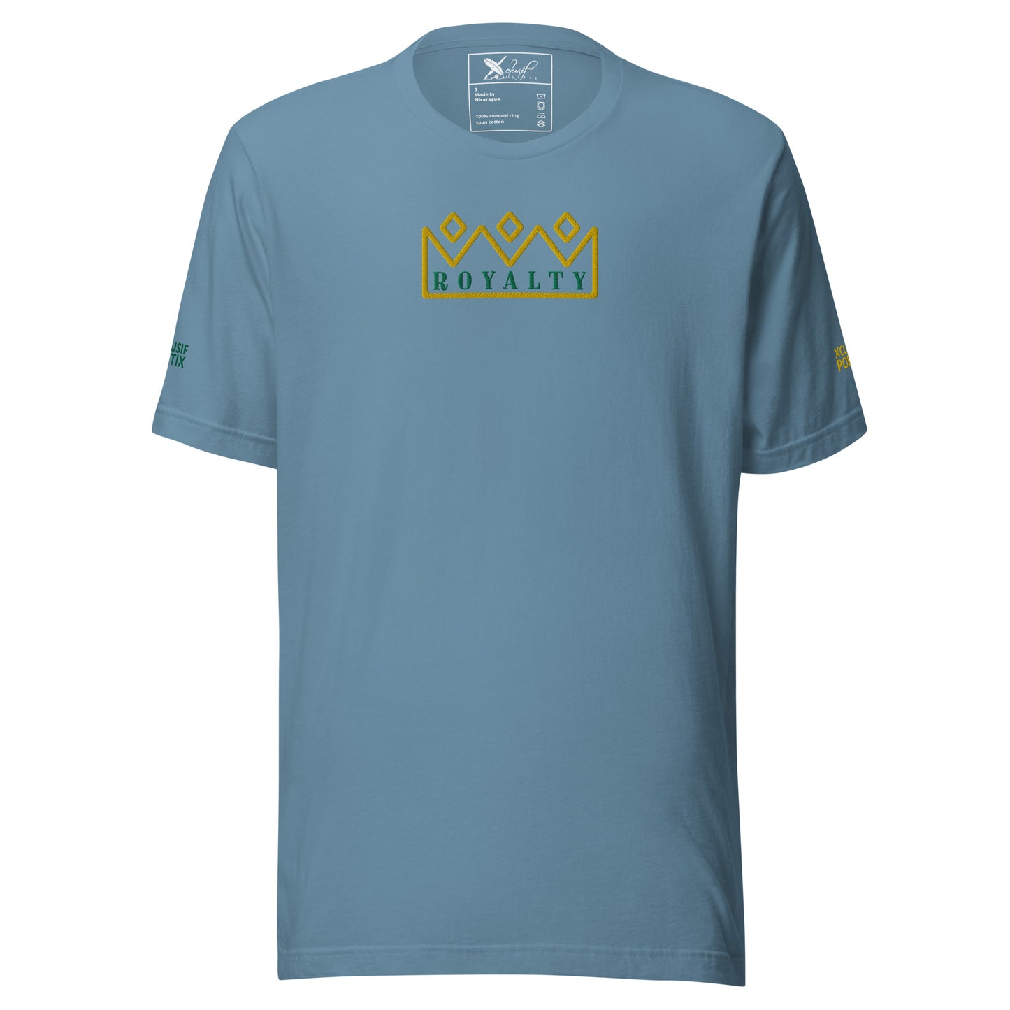 ROYALTY BY XCLUSIF POETIX Embroidery Unisex t-shirt