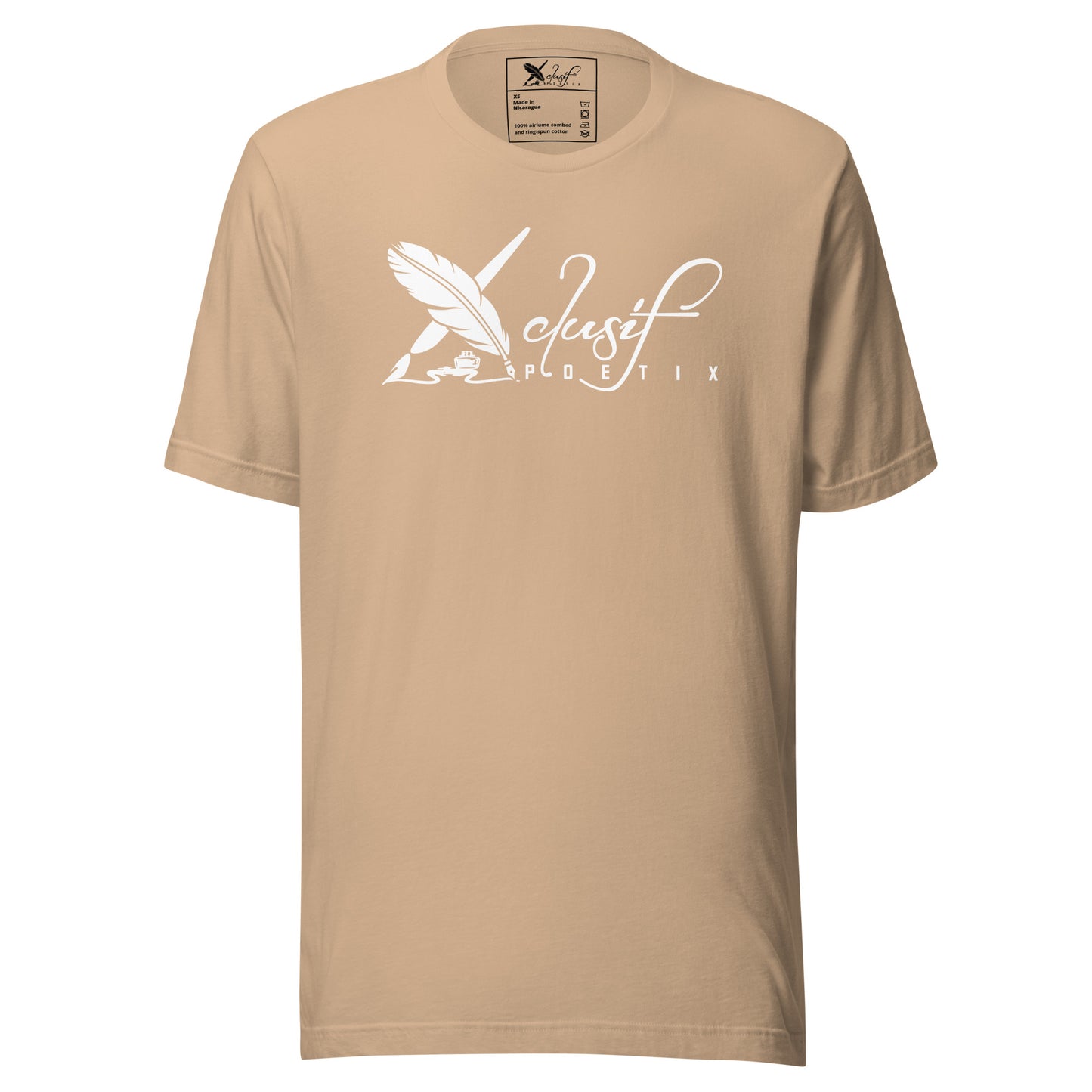 XCLUSIF POETIX WHITE BIG LOGO Unisex t-shirt