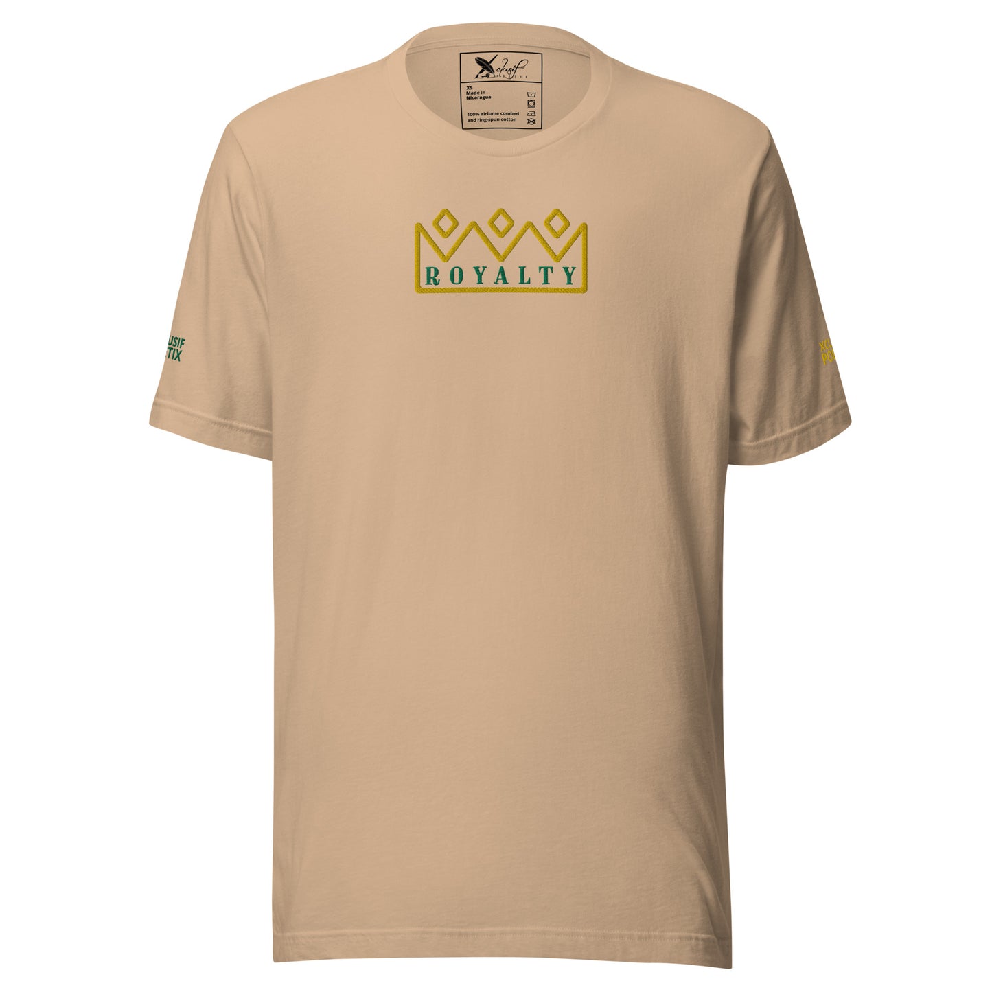 ROYALTY BY XCLUSIF POETIX Embroidery Unisex t-shirt