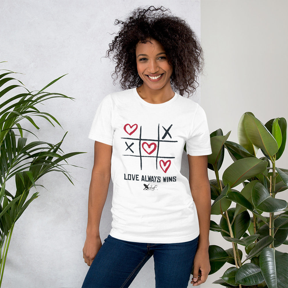 "LOVE ALWAYS WINS" BY XCLUSIF POETIX Unisex t-shirt