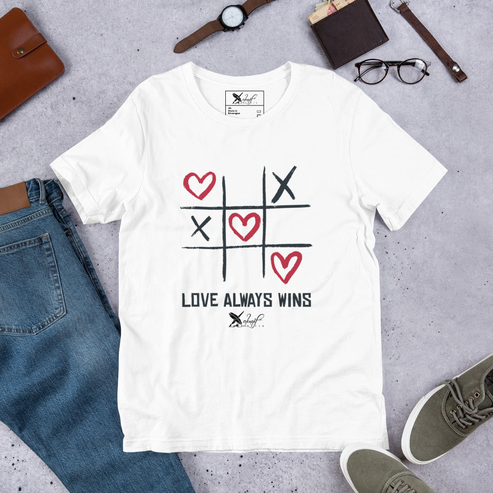 "LOVE ALWAYS WINS" BY XCLUSIF POETIX Unisex t-shirt