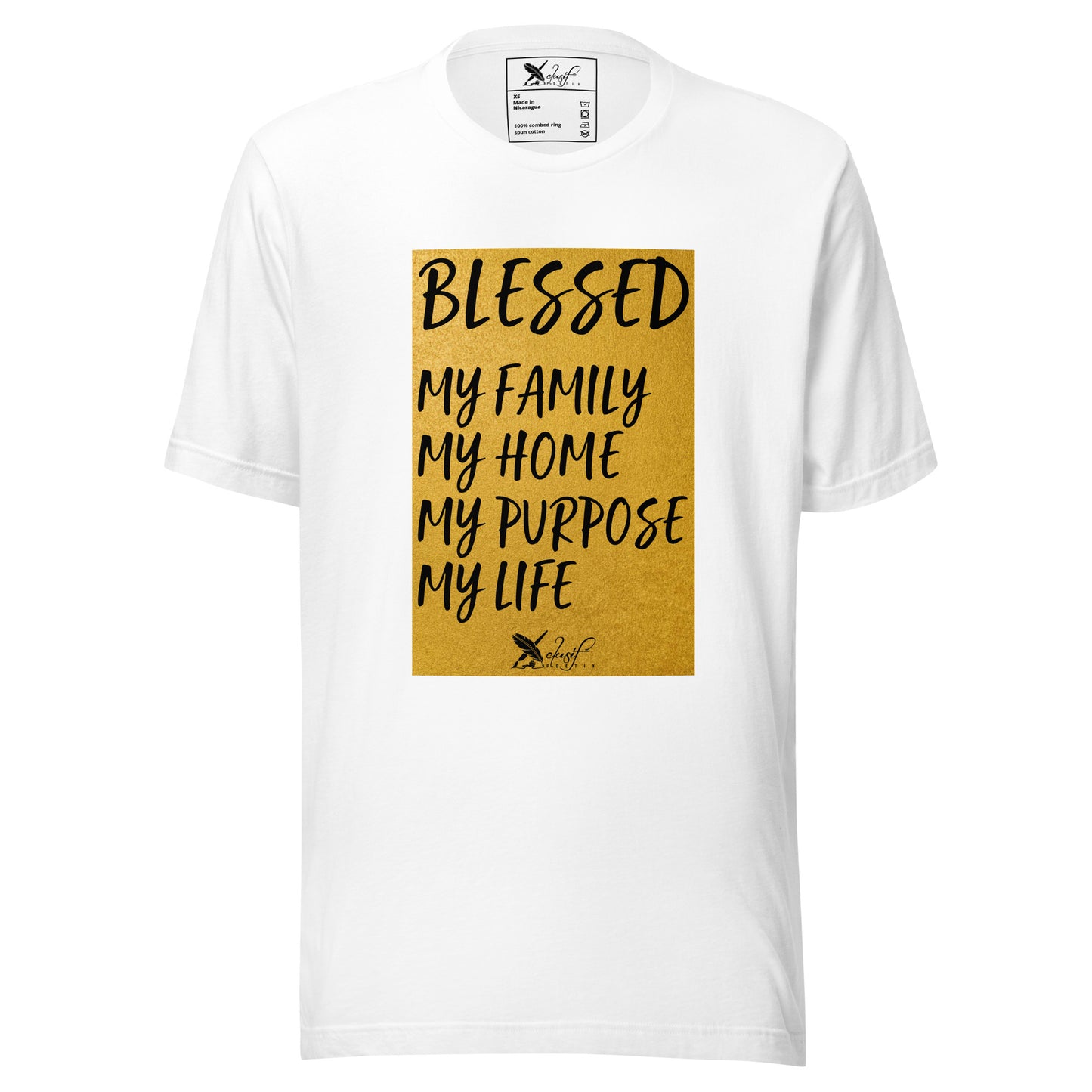 BLESSED BY XCLUSIF POETIX Unisex t-shirt