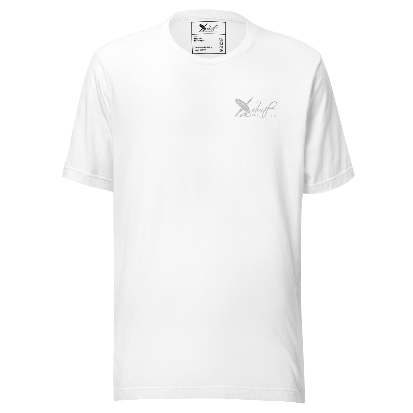 XCLUSIF POETIX WHITE LOGO Unisex t-shirt