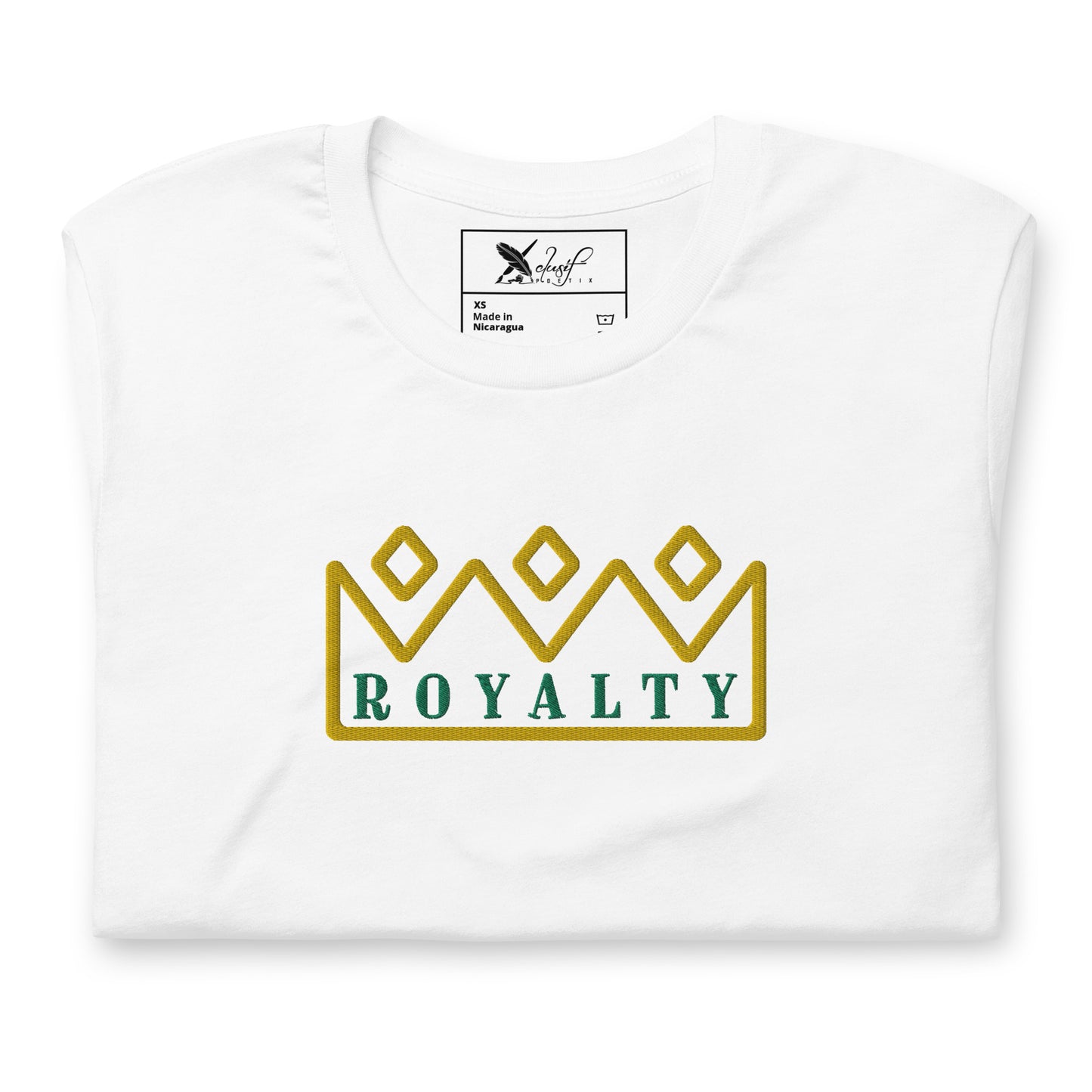 ROYALTY BY XCLUSIF POETIX Embroidery Unisex t-shirt