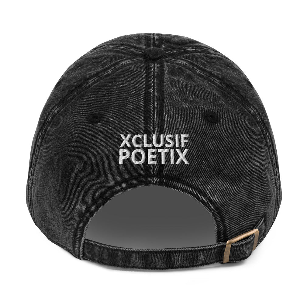 "SHINE BRIGHT LIKE A DIAMOND" BY XCLUSIF POETIX Vintage Cotton Twill Cap