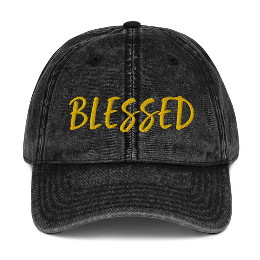 BLESSED BY XCLUSIF POETIX Vintage Cotton Twill Cap