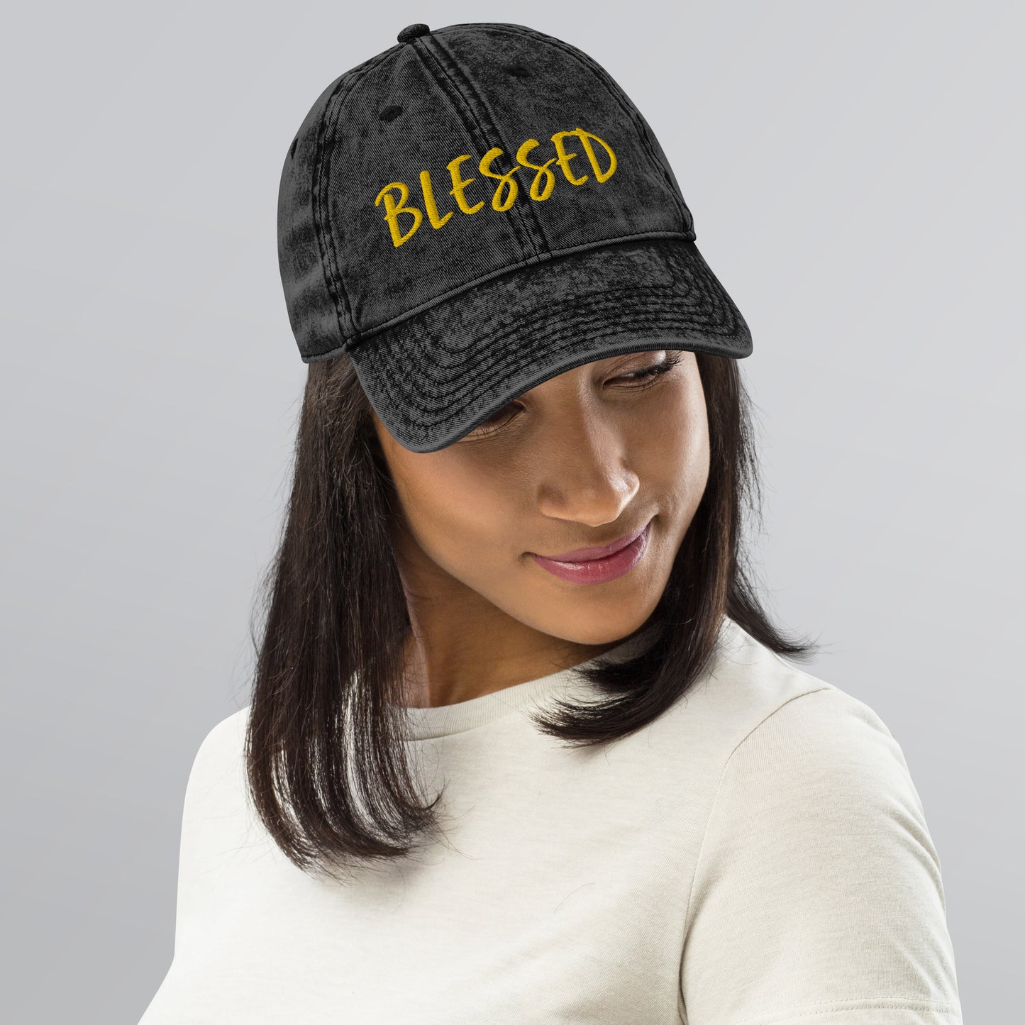 BLESSED BY XCLUSIF POETIX Vintage Cotton Twill Cap