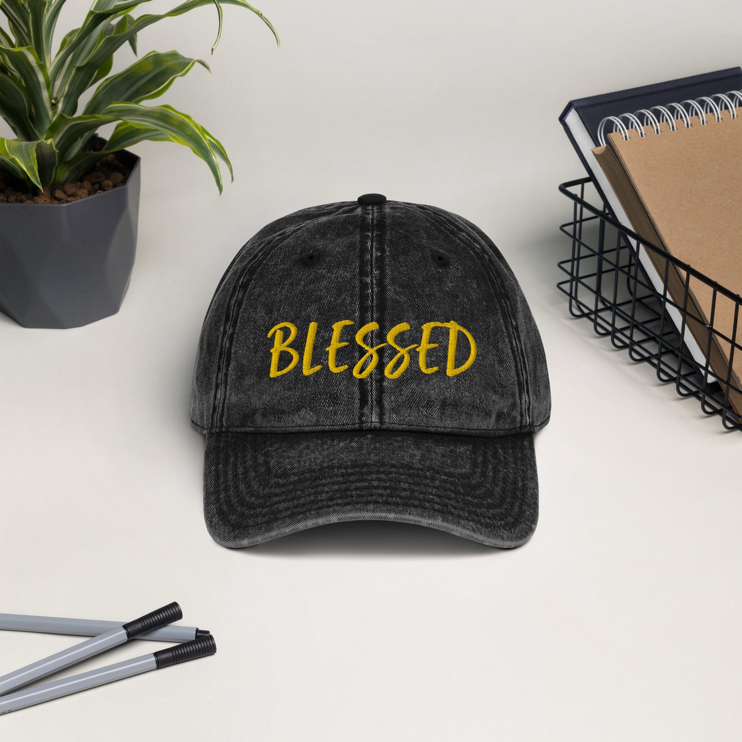 BLESSED BY XCLUSIF POETIX Vintage Cotton Twill Cap