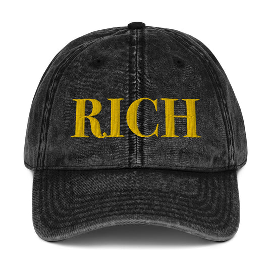 RICH BY XCLUSIF POETIX Vintage Cotton Twill Cap