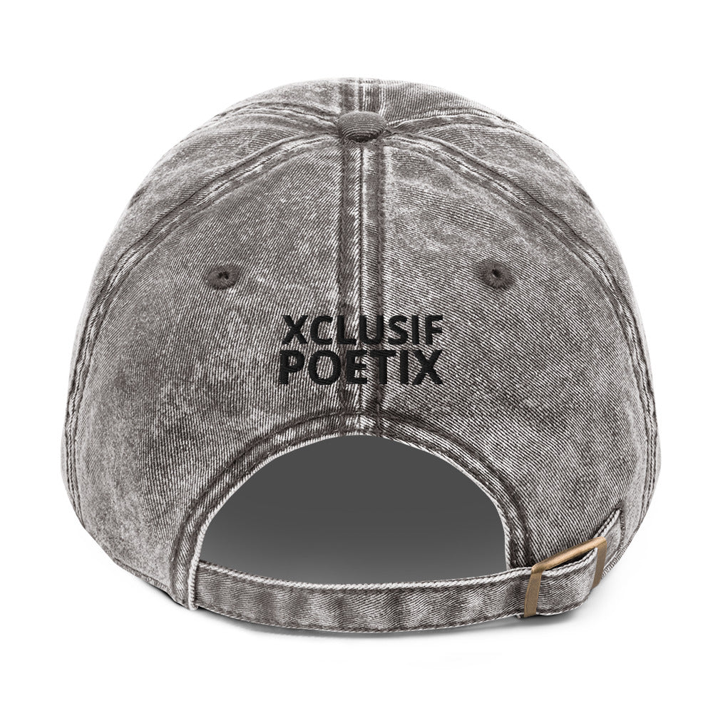 BLESSED BY XCLUSIF POETIX Vintage Cotton Twill Cap